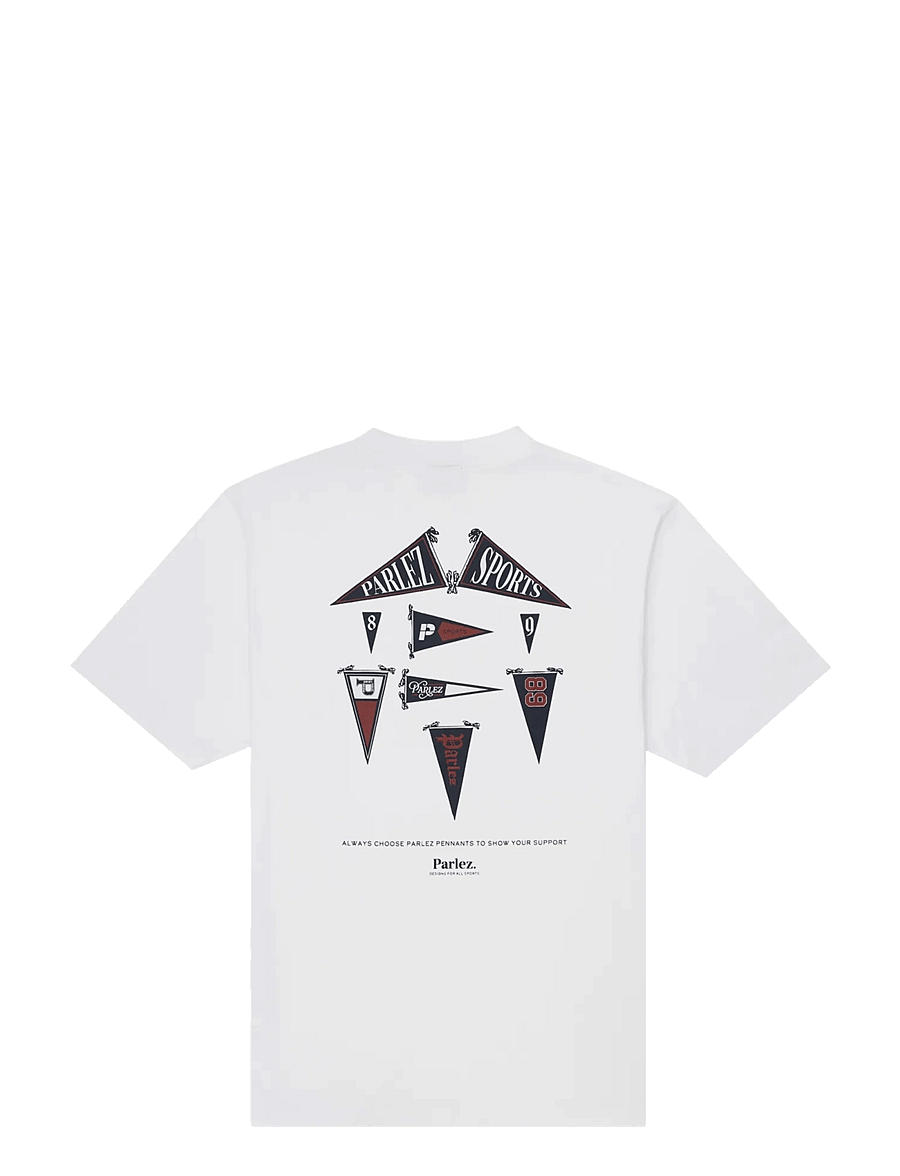 Parlez - Pennant T-Shirt - kurzärmelige t-shirts - white - 1