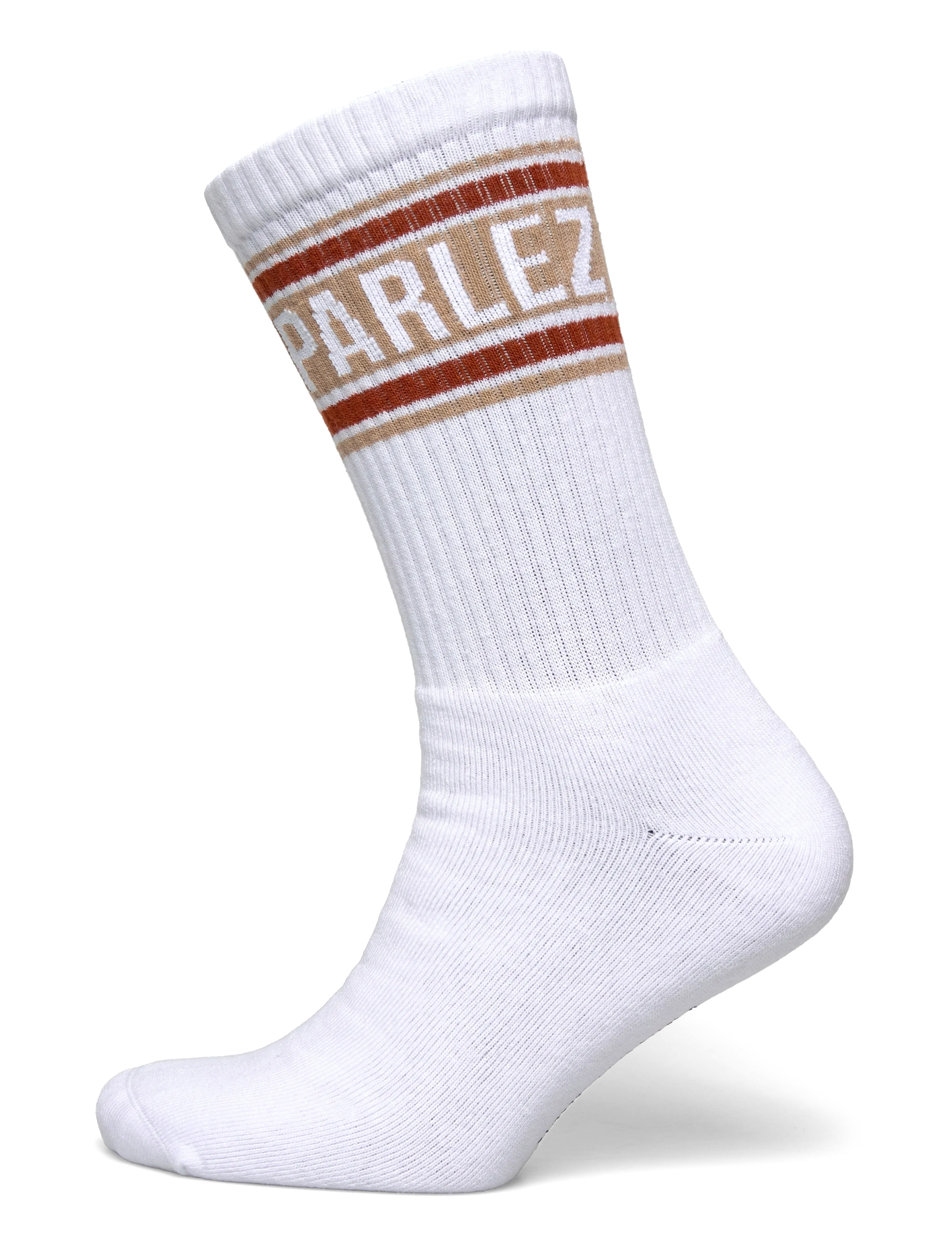 Parlez Barker Socks - Underkläder - GOLDEN / white