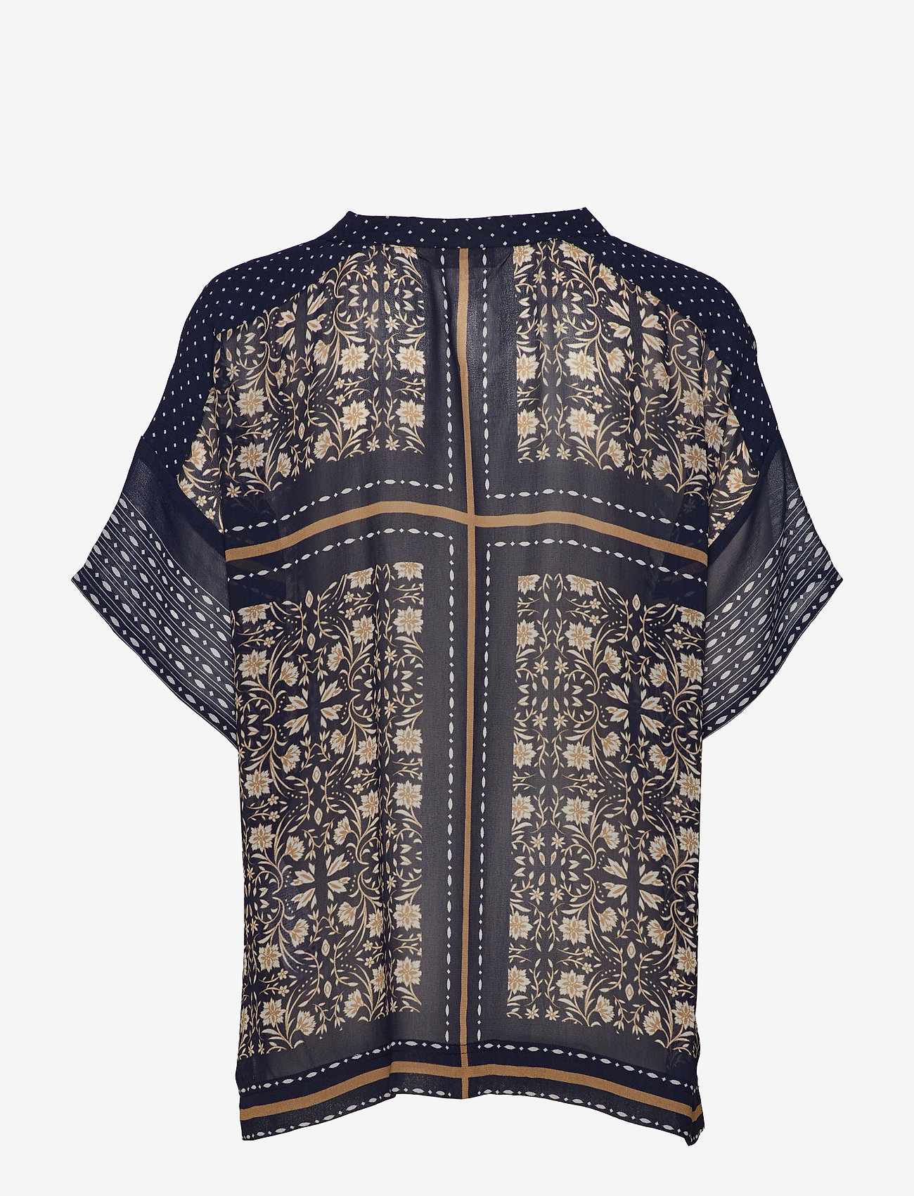 Part Two - Simone TO - scarf print dark blue - 1