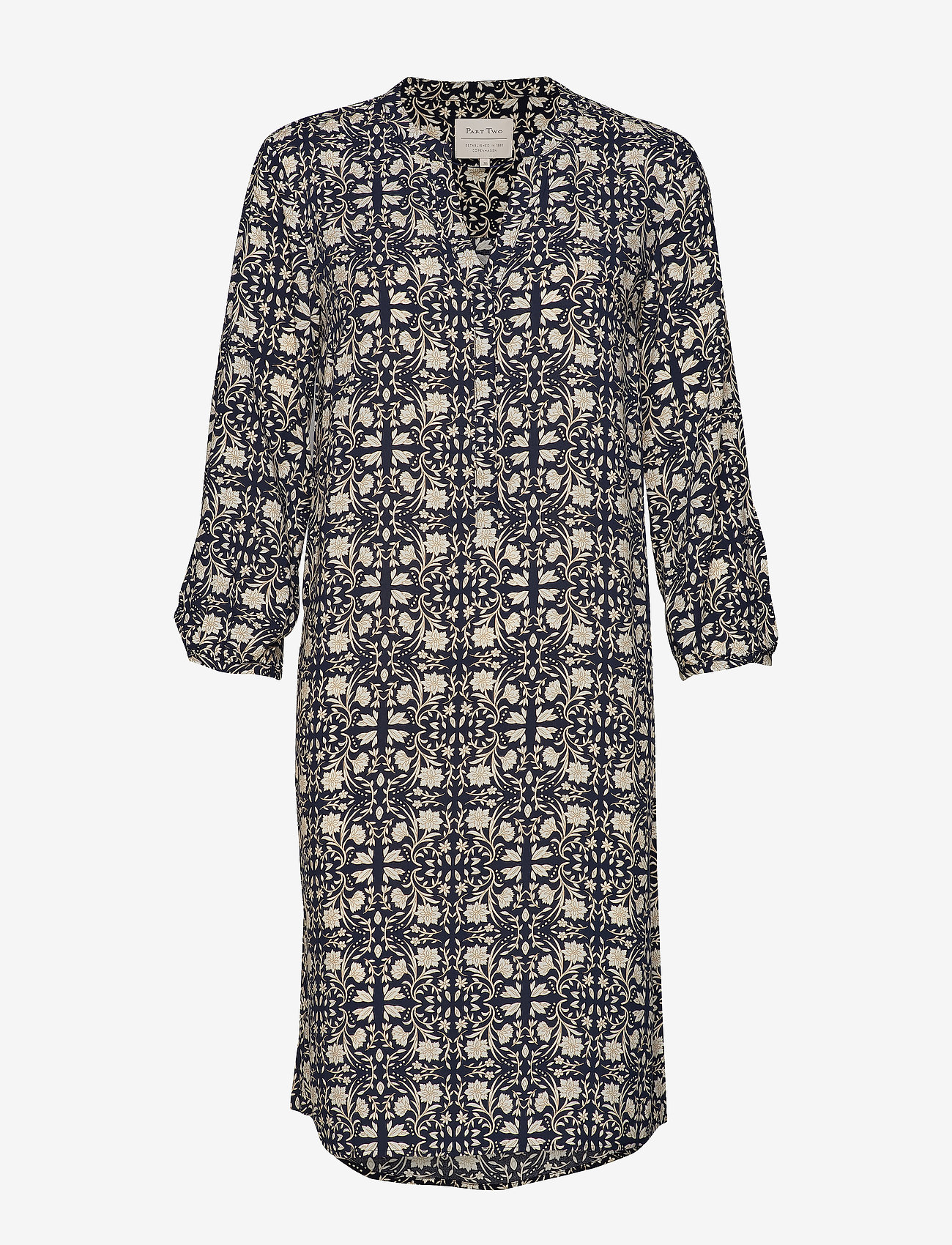 TILE PRINT DARK BLUE