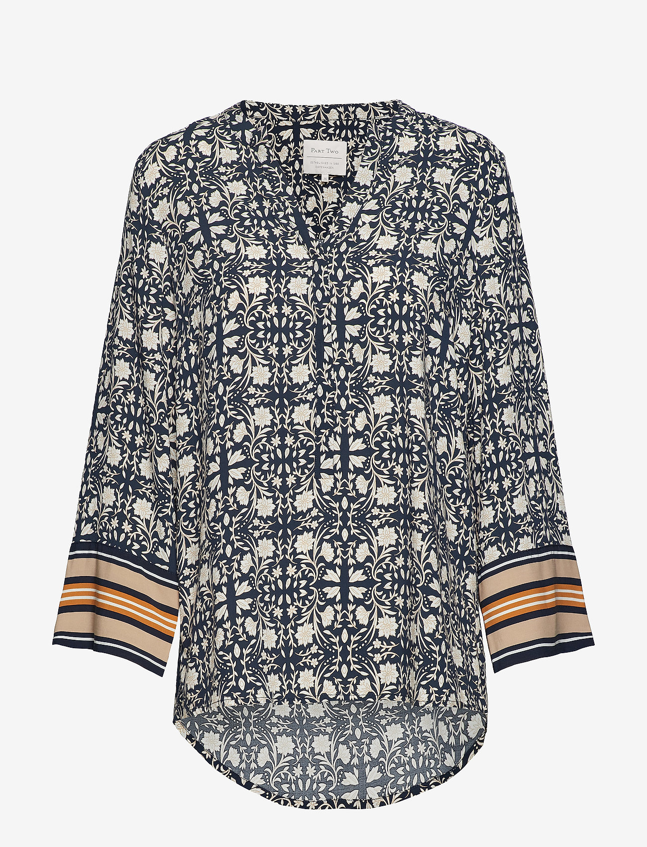 ChichinPW BL - TILE PRINT DARK BLUE