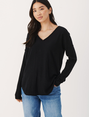 Part Two - IliviasaPW v-neck - jumpers - black - 2