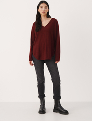Part Two - IliviasaPW v-neck - jumpers - tawny port - 3