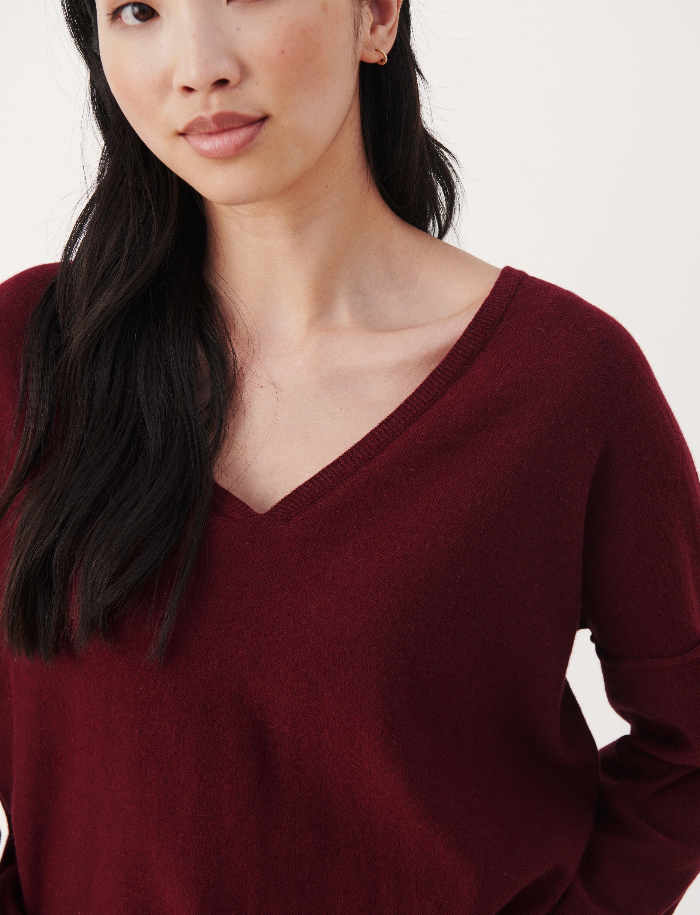 Part Two - IliviasaPW v-neck - tawny port - 5
