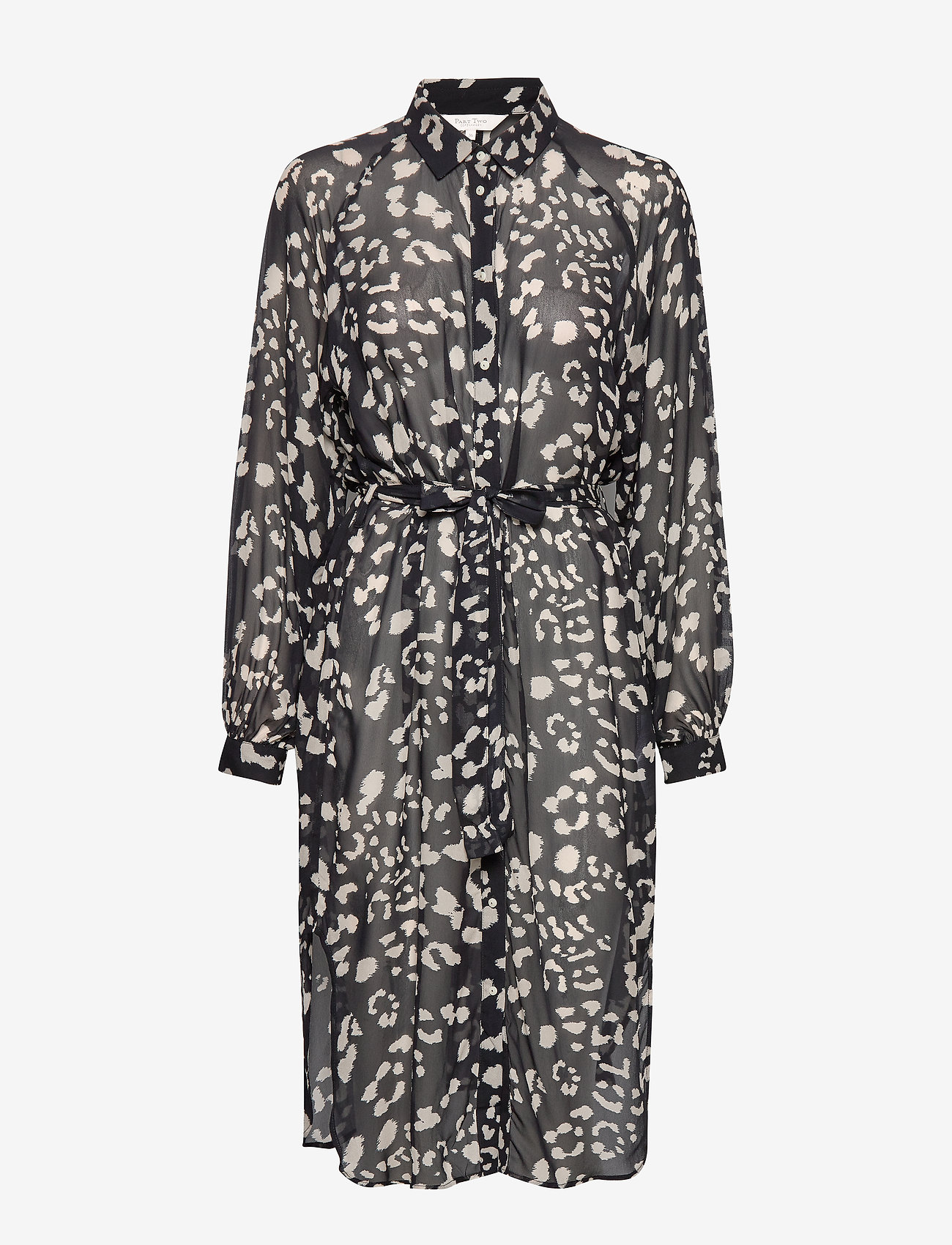 Thandie DR - LEOPARD PRINT, DARK BLUE.