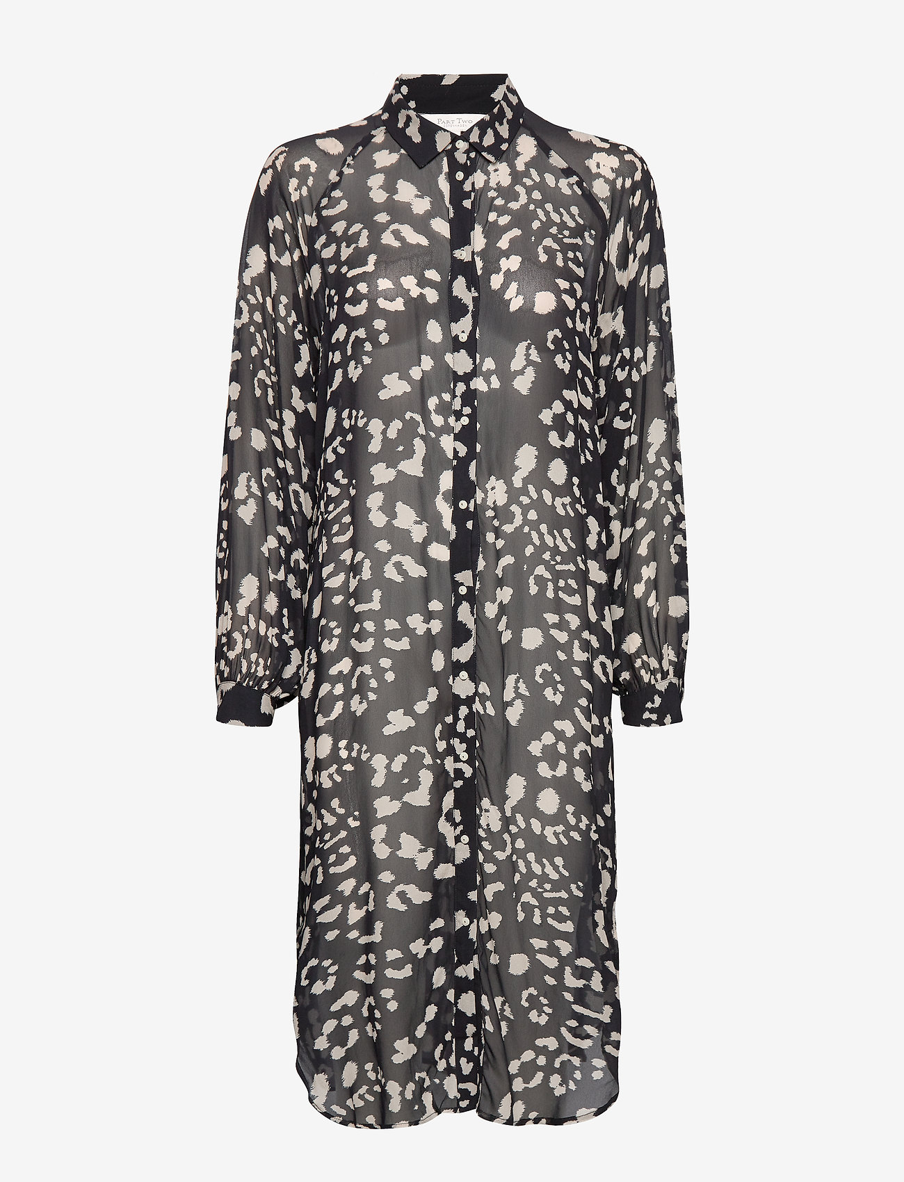 Part Two - Thandie DR - leopard print, dark blue. - 2