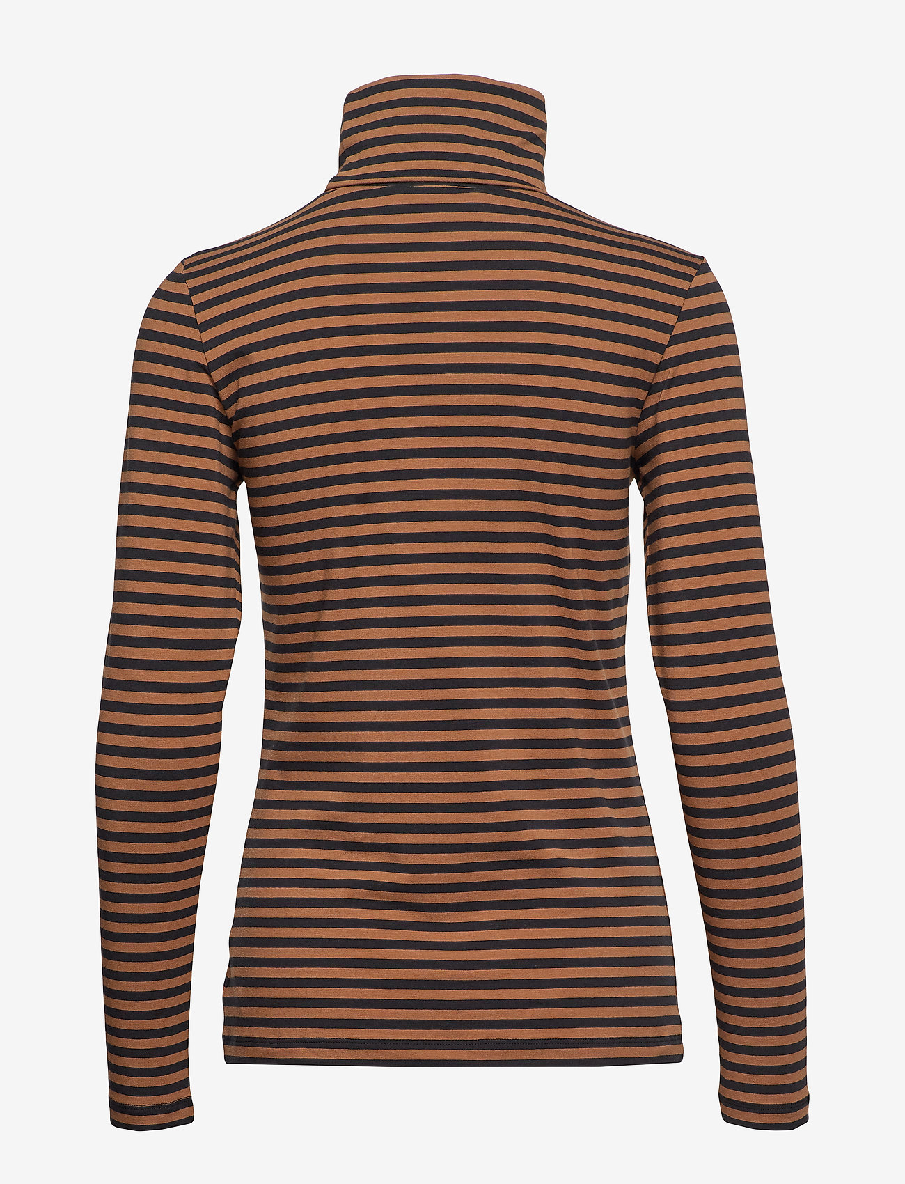 Part Two - Taeko TS - striped jersey, brown. - 1