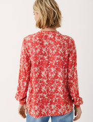 Part Two - TonniePW BL - long-sleeved blouses - cayenne painted flower - 4