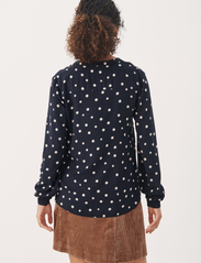Part Two - TonniePW BL - long-sleeved blouses - dark navy dot - 4