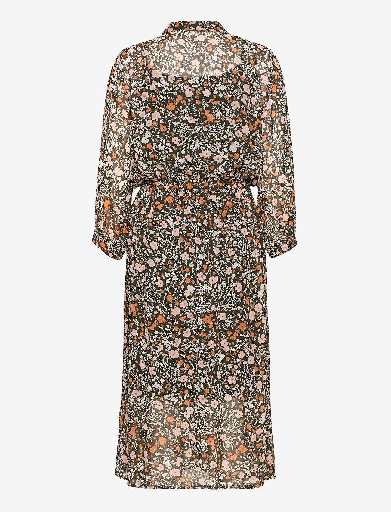 Part Two - EsminePW DR - flower print, dark green - 1