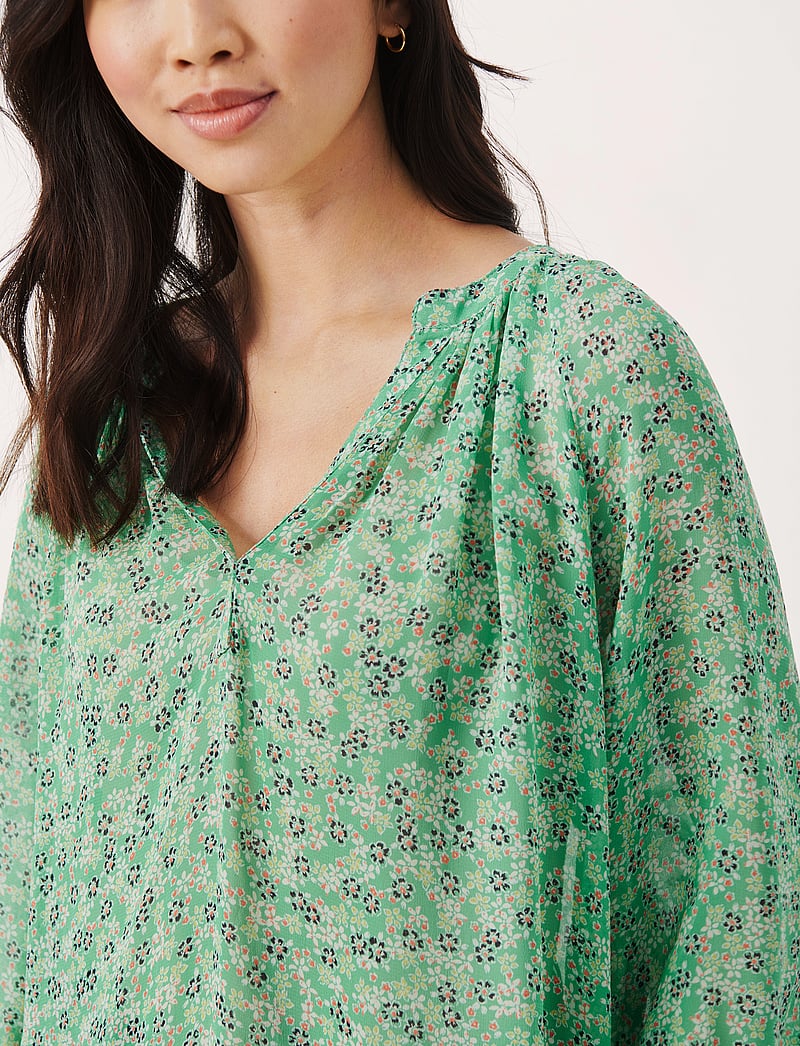 Part Two - ErdonaePW BL - langærmede bluser - greenbriar mini flower - 5