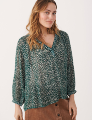 Part Two - ErdonaePW BL - blouses met lange mouwen - green granite print - 4