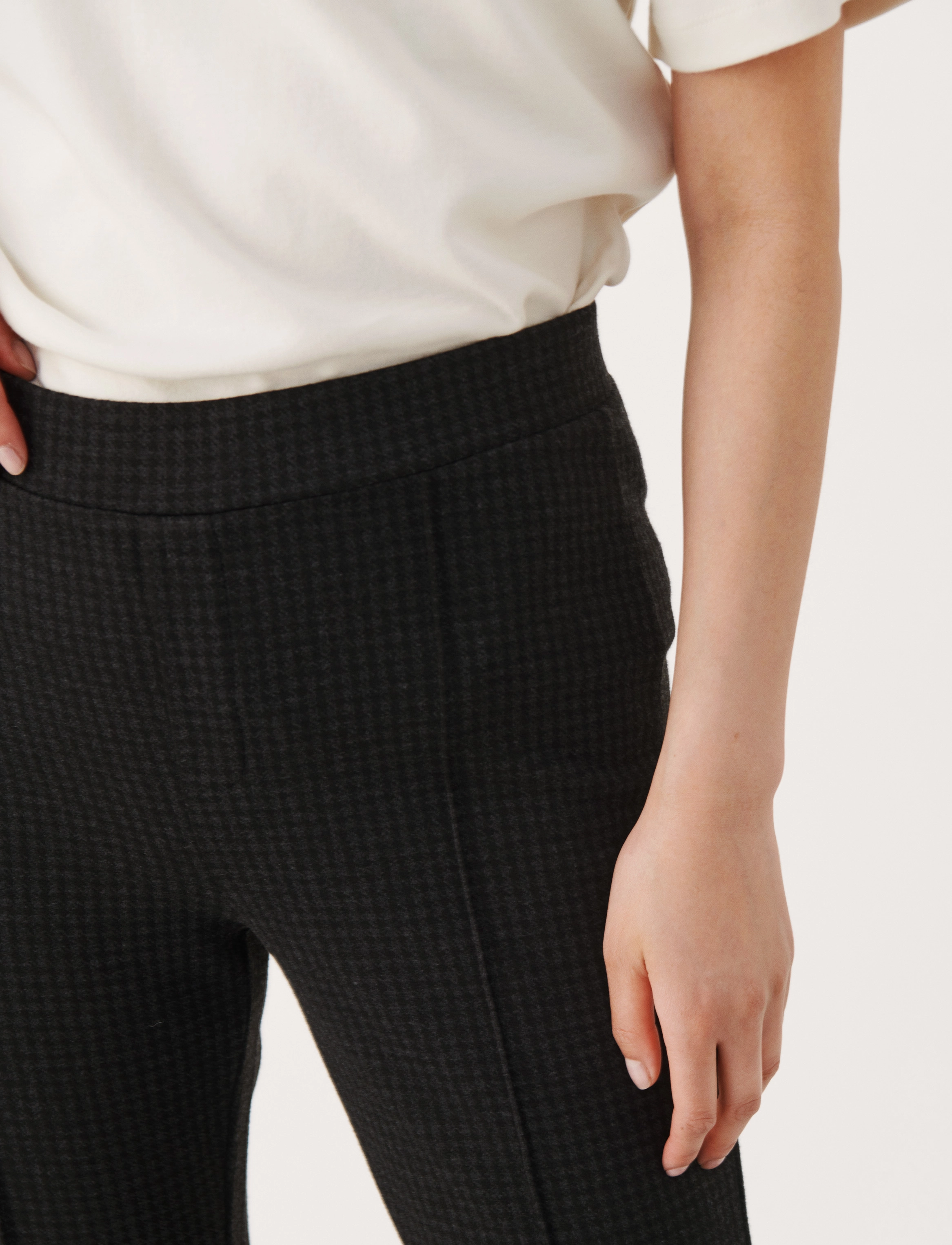 Part Two - PontasPW PA - sirge säärega püksid - dark grey check - 5