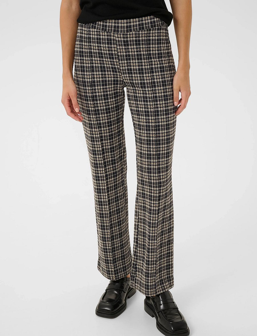 Part Two - PontasPW PA - bukser med lige ben - dark navy check - 0