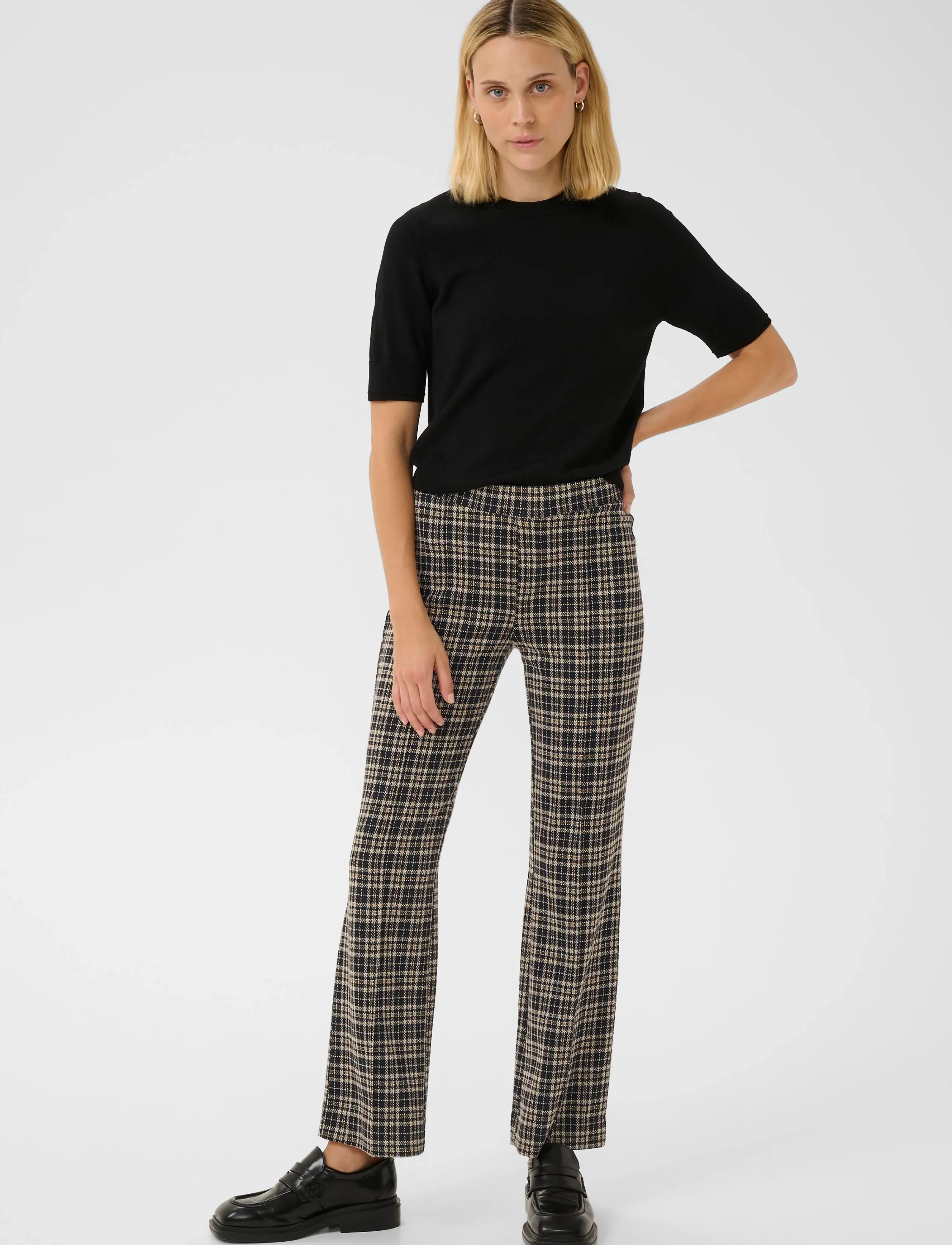 Part Two - PontasPW Pants - bukser med lige ben - dark navy check - 3
