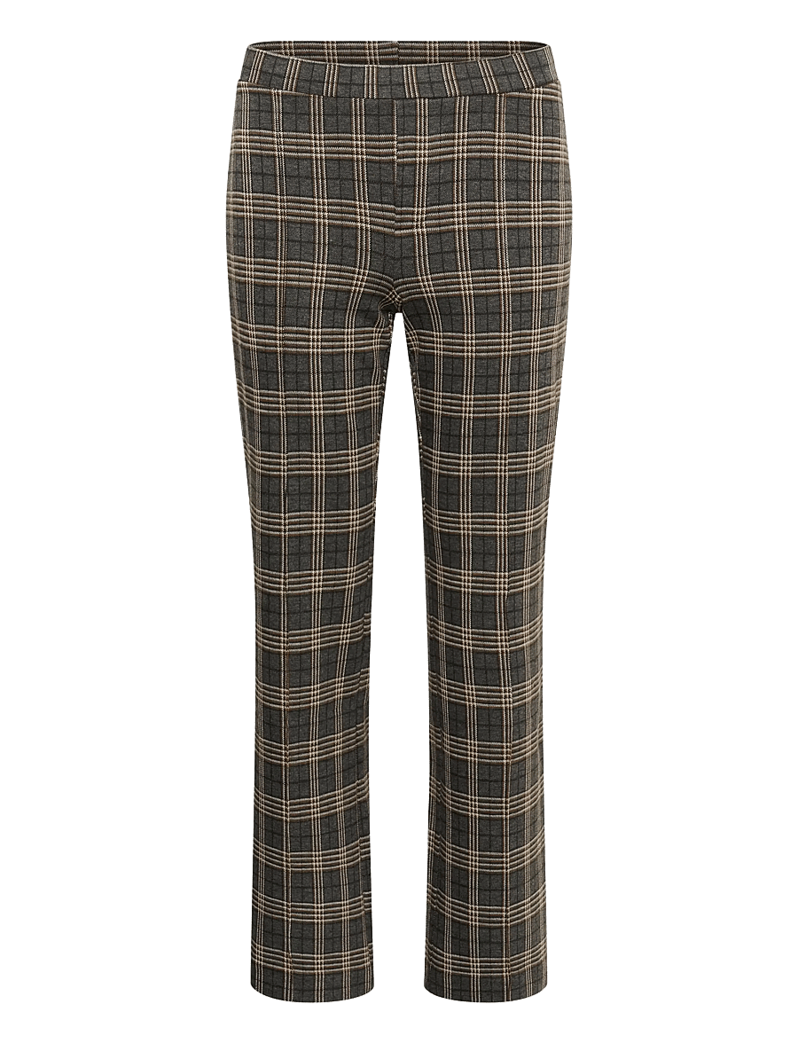 Part Two - PontasPW Pants - straight leg trousers - grey big check - 1