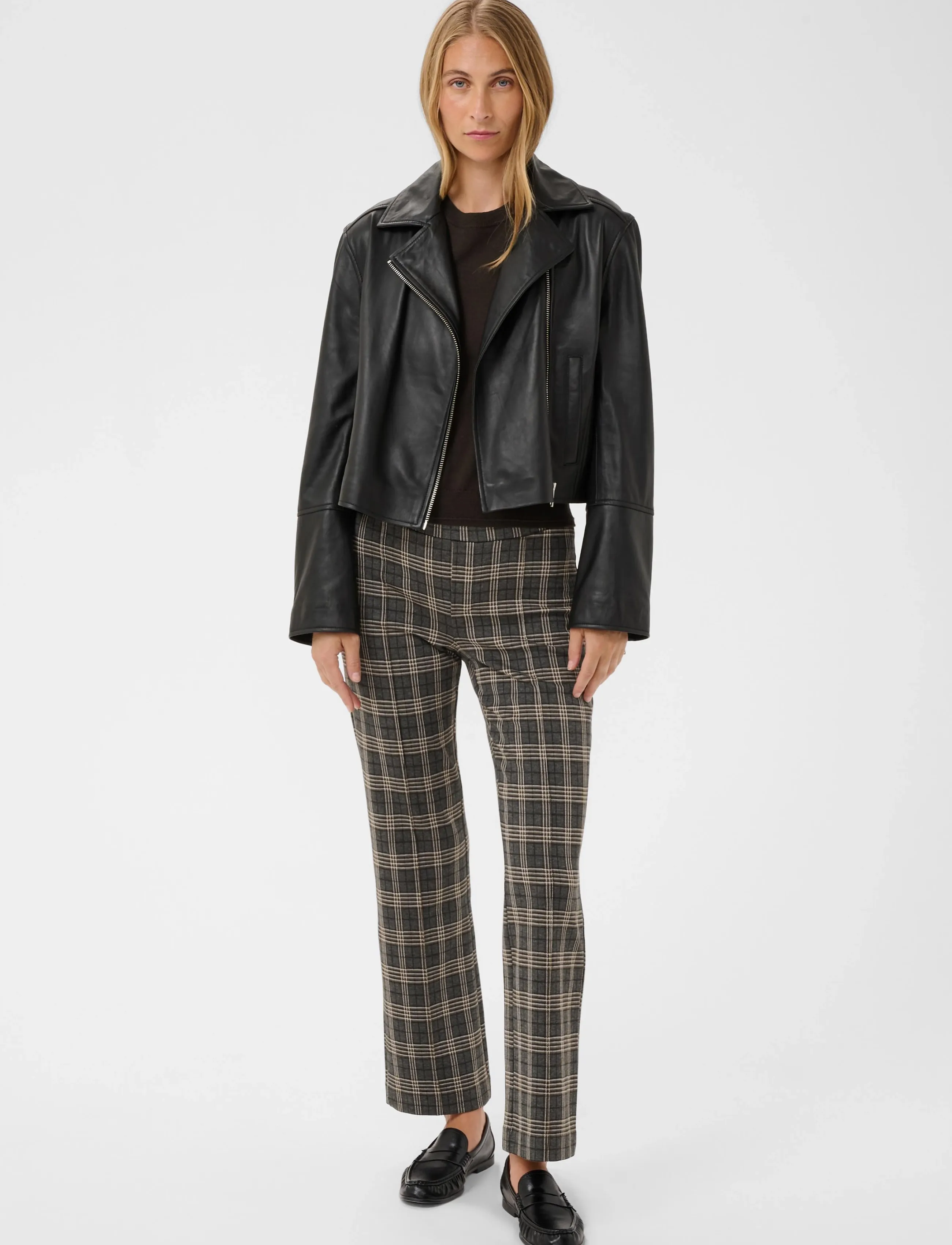 Part Two PontasPW Pants - Modetrends - GREY BIG CHECK / grey