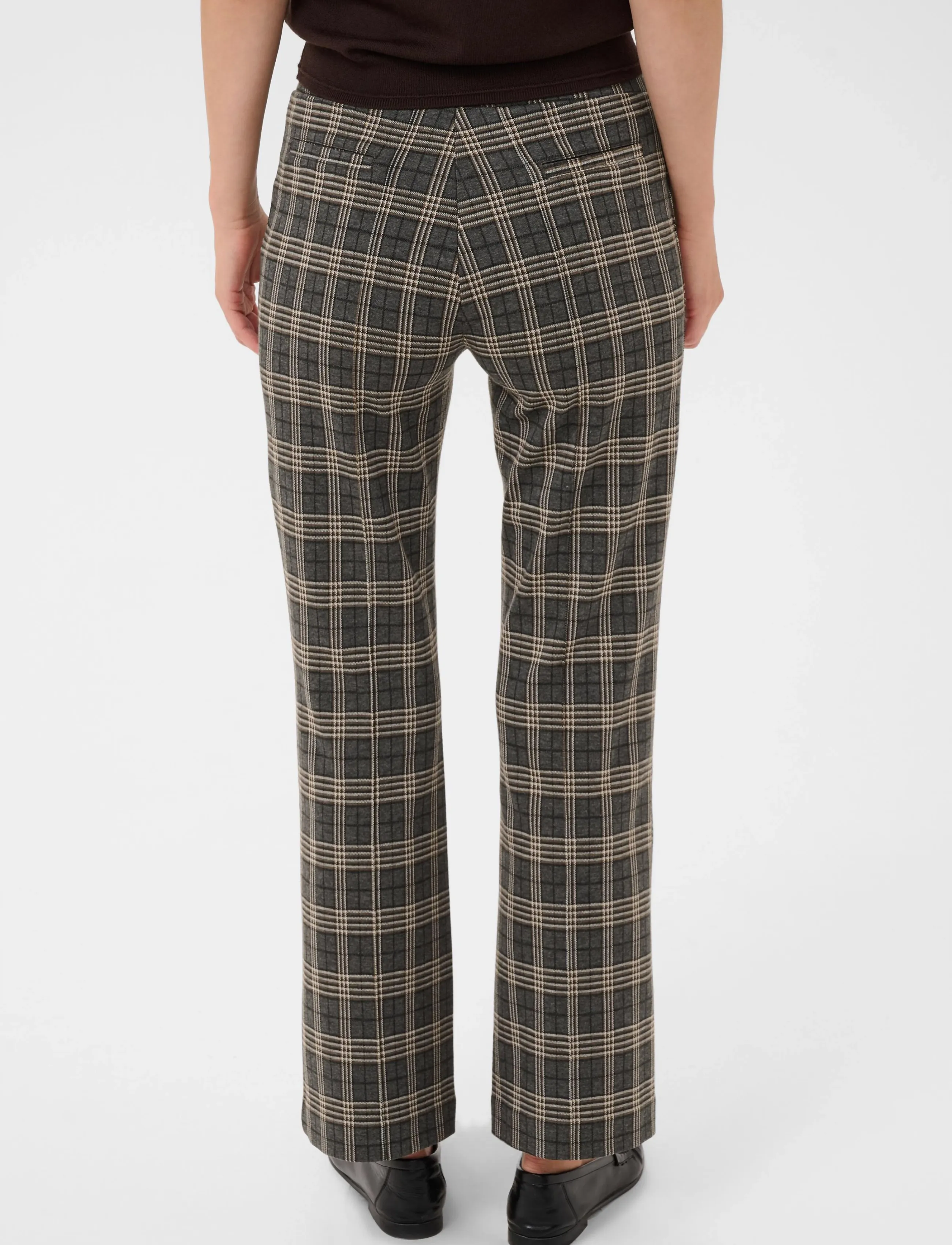 Part Two - PontasPW Pants - hose mit geradem bein - grey big check - 3