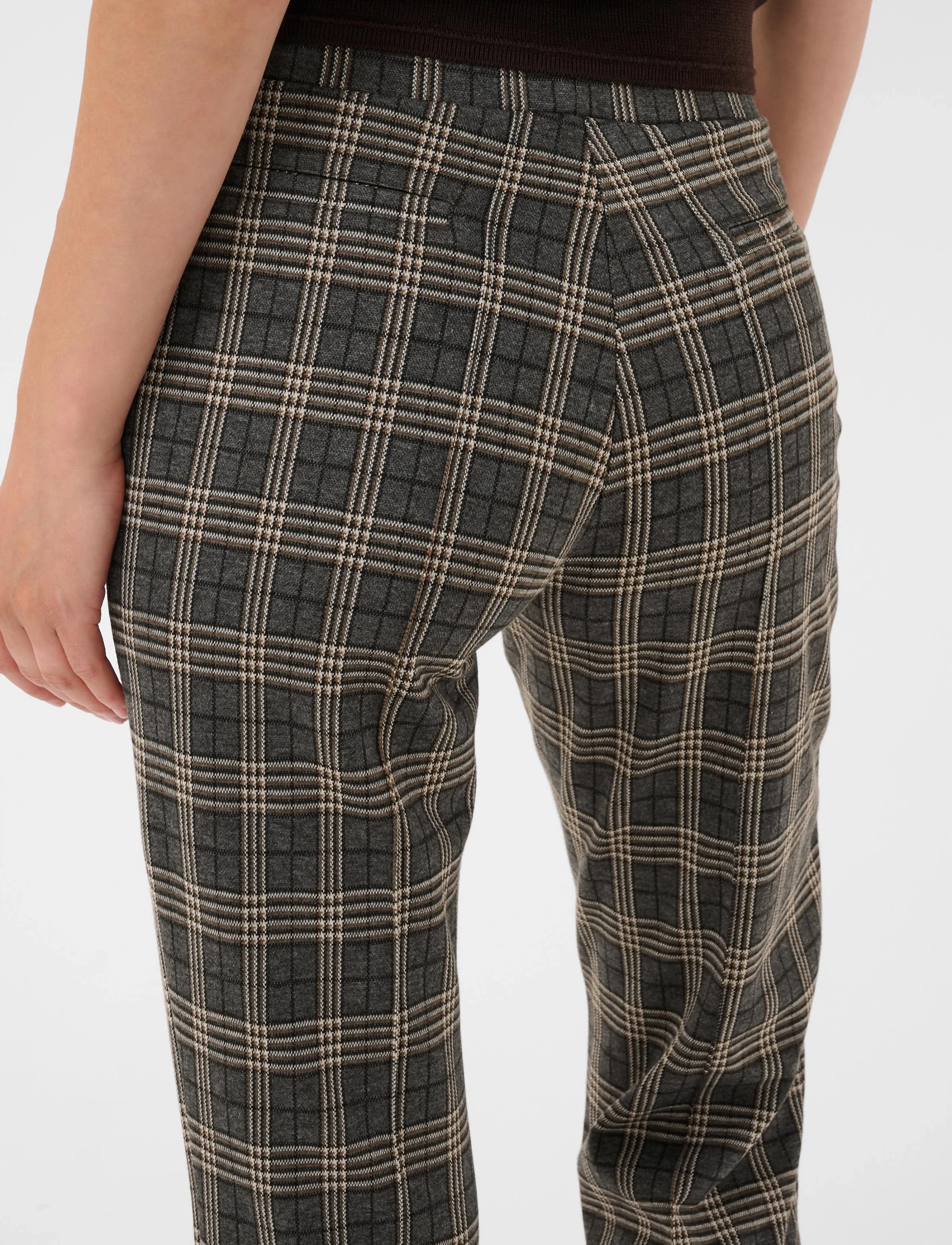 Part Two - PontasPW Pants - hose mit geradem bein - grey big check - 4