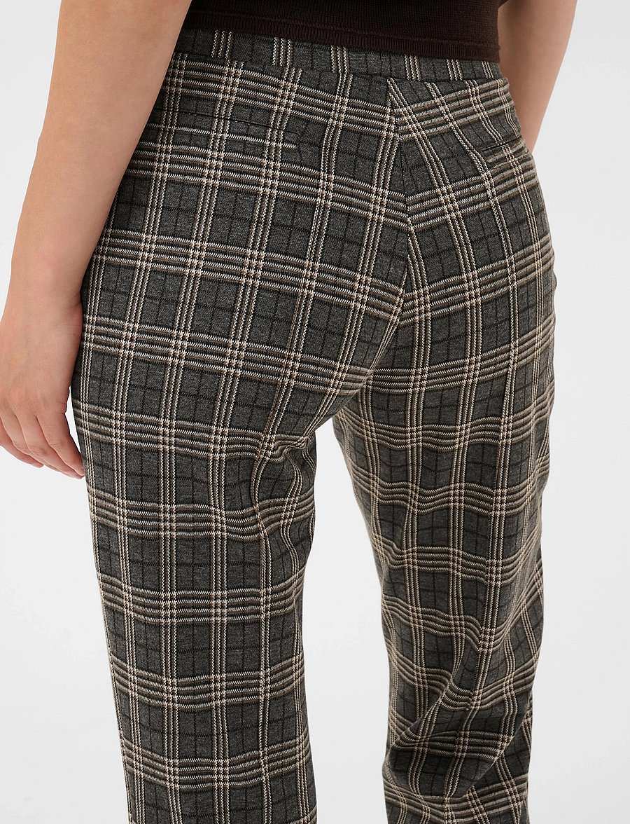 Part Two - PontasPW Pants - straight leg trousers - grey big check - 4