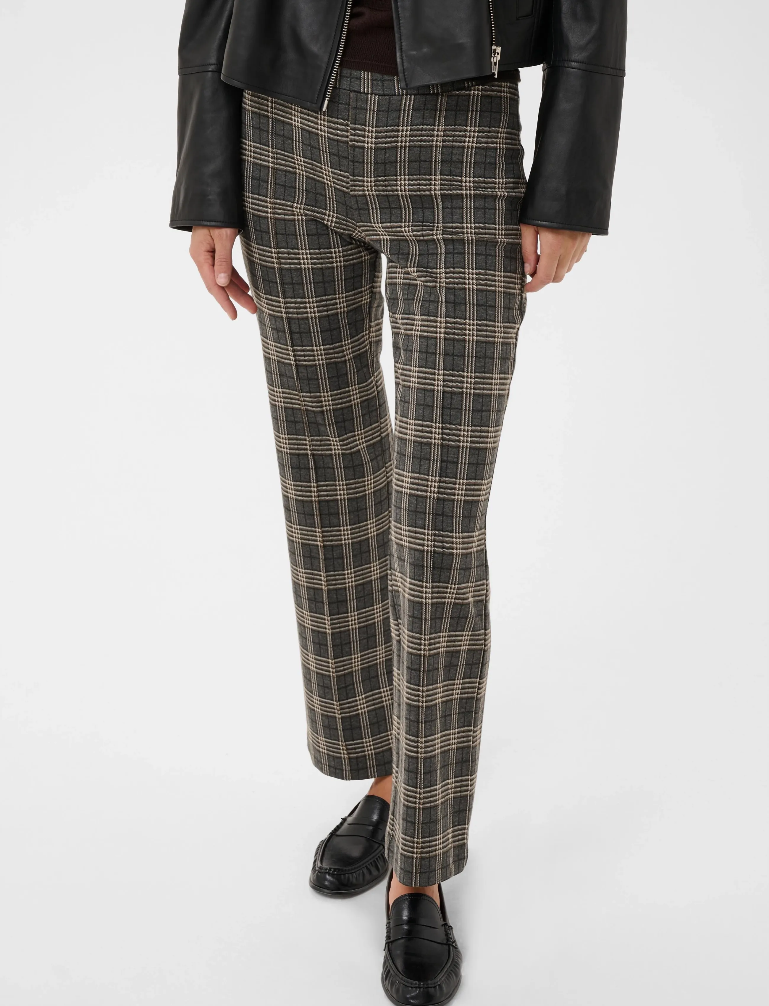 Part Two - PontasPW Pants - hose mit geradem bein - grey big check - 5