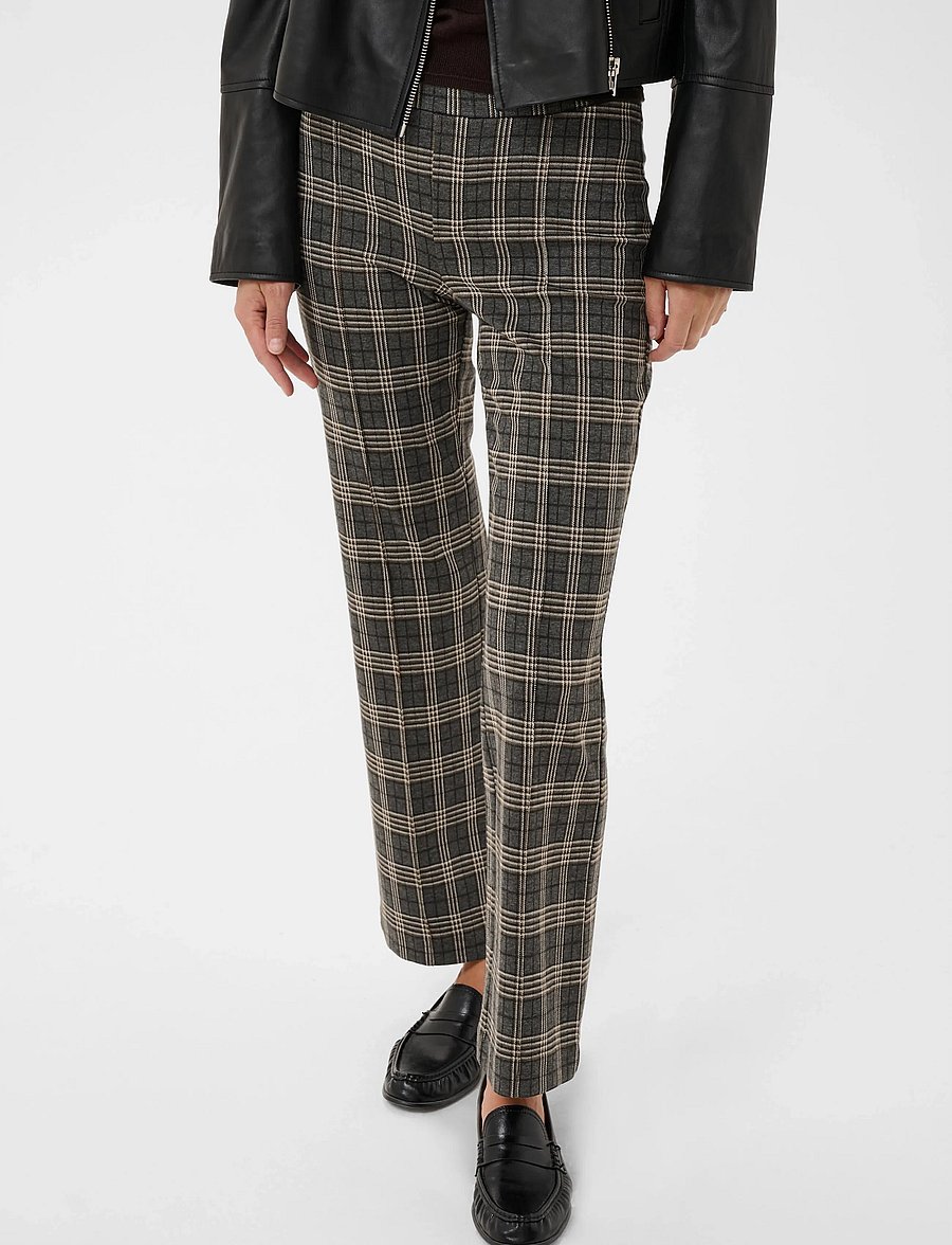 Part Two - PontasPW Pants - straight leg trousers - grey big check - 5