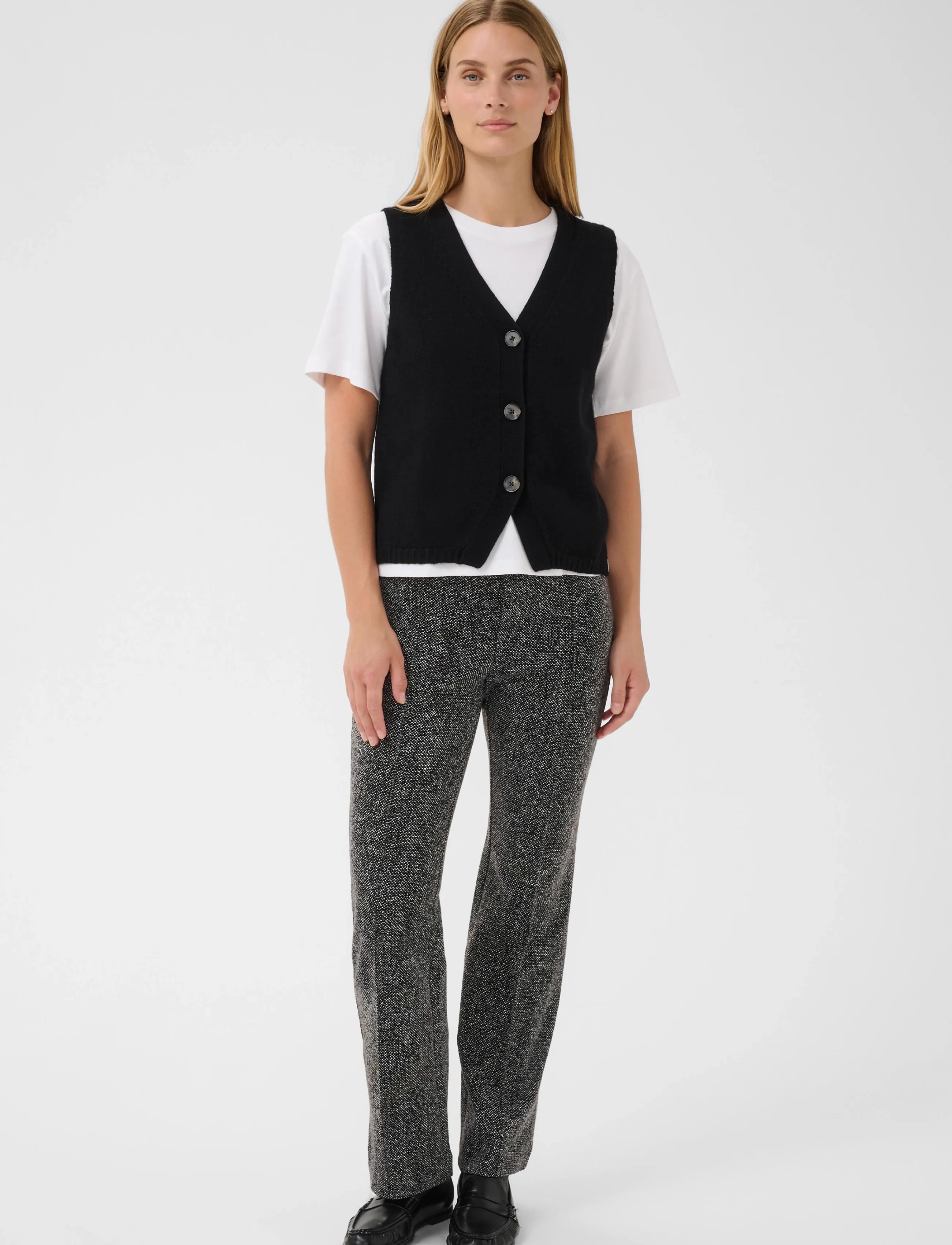 Part Two PontasPW Pants - Trousers - SALT AND PEPPER / grey