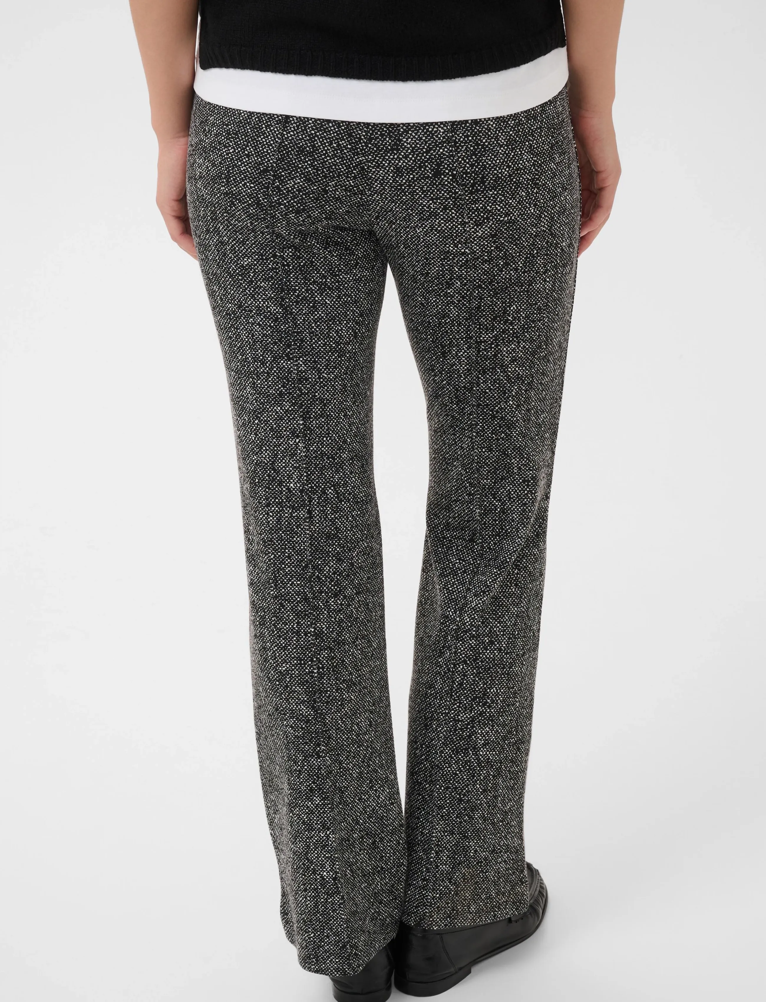 Part Two - PontasPW Pants - straight leg trousers - salt and pepper - 3