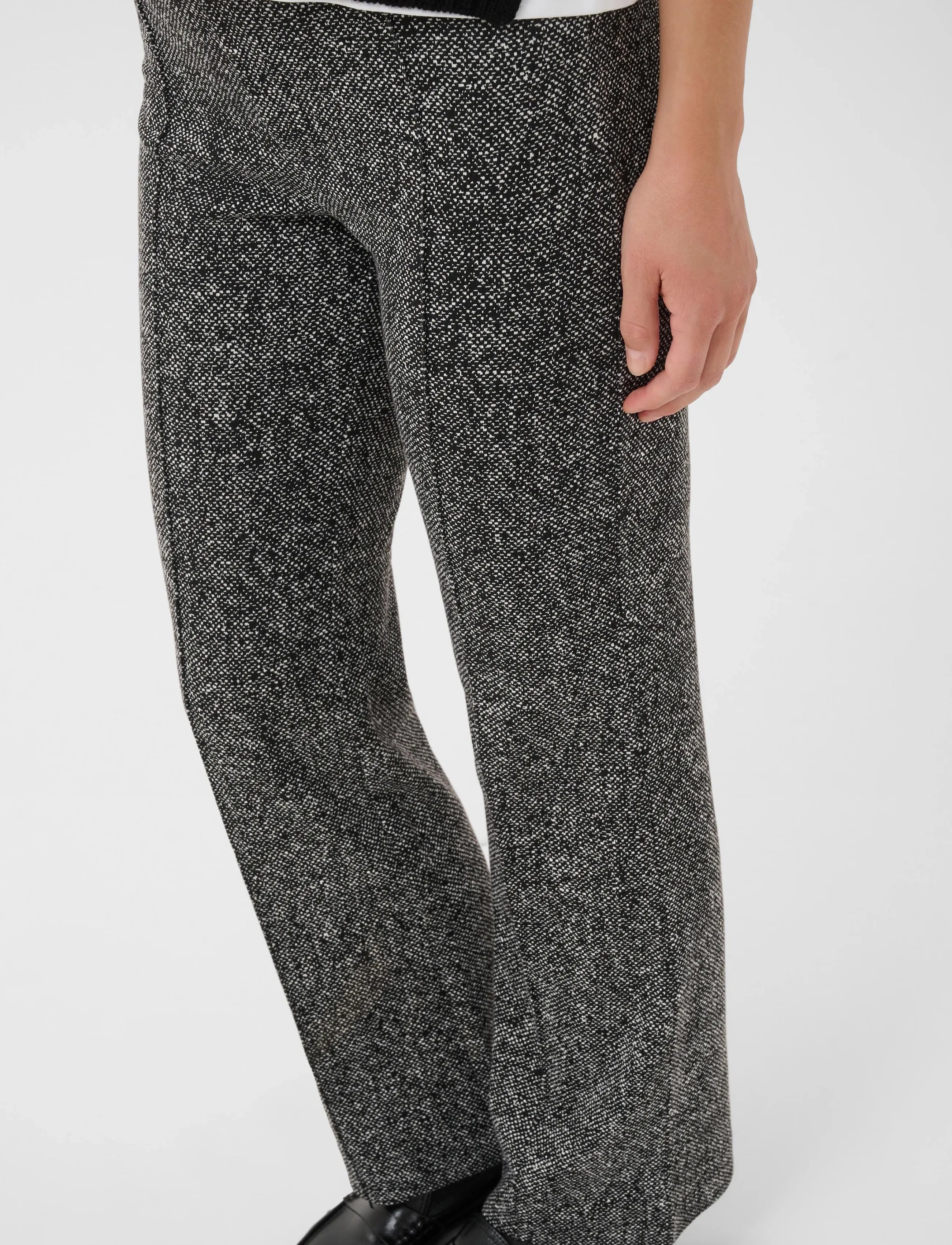 Part Two - PontasPW Pants - straight leg trousers - salt and pepper - 5