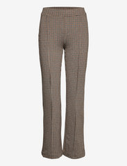 Part Two - PontasPW PA - straight leg trousers - toasted coconut check - 0
