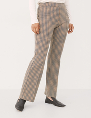 Part Two - PontasPW PA - straight leg trousers - toasted coconut check - 2