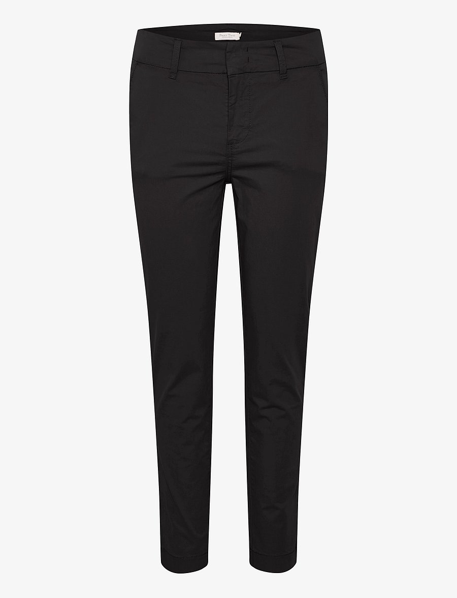 Part Two - SoffysPW Fitted chino pants - slim-fit hosen - black - 1