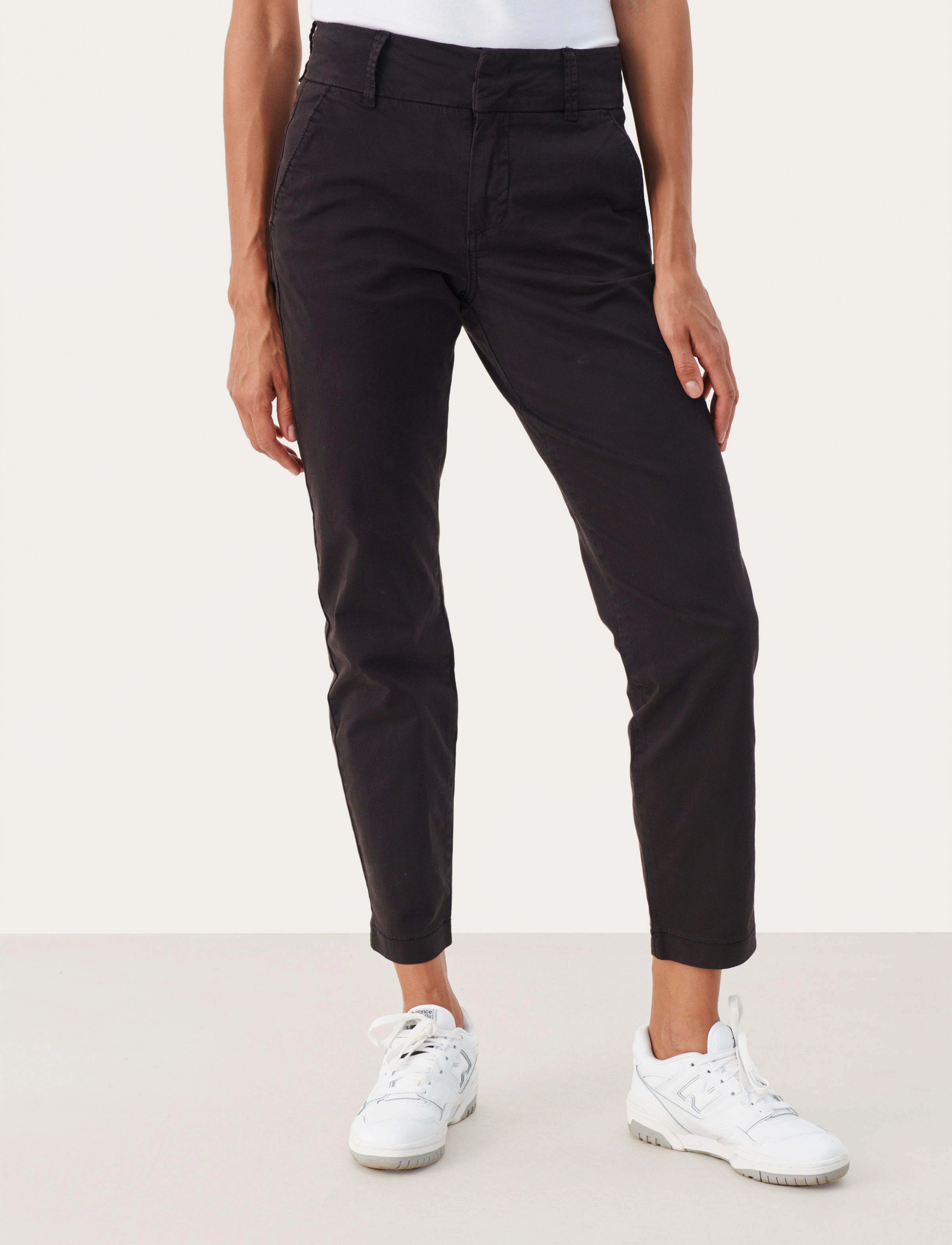 Part Two Soffyspw Fitted Chino Pants, Kvinder, Chinos, Sort, Str: 34