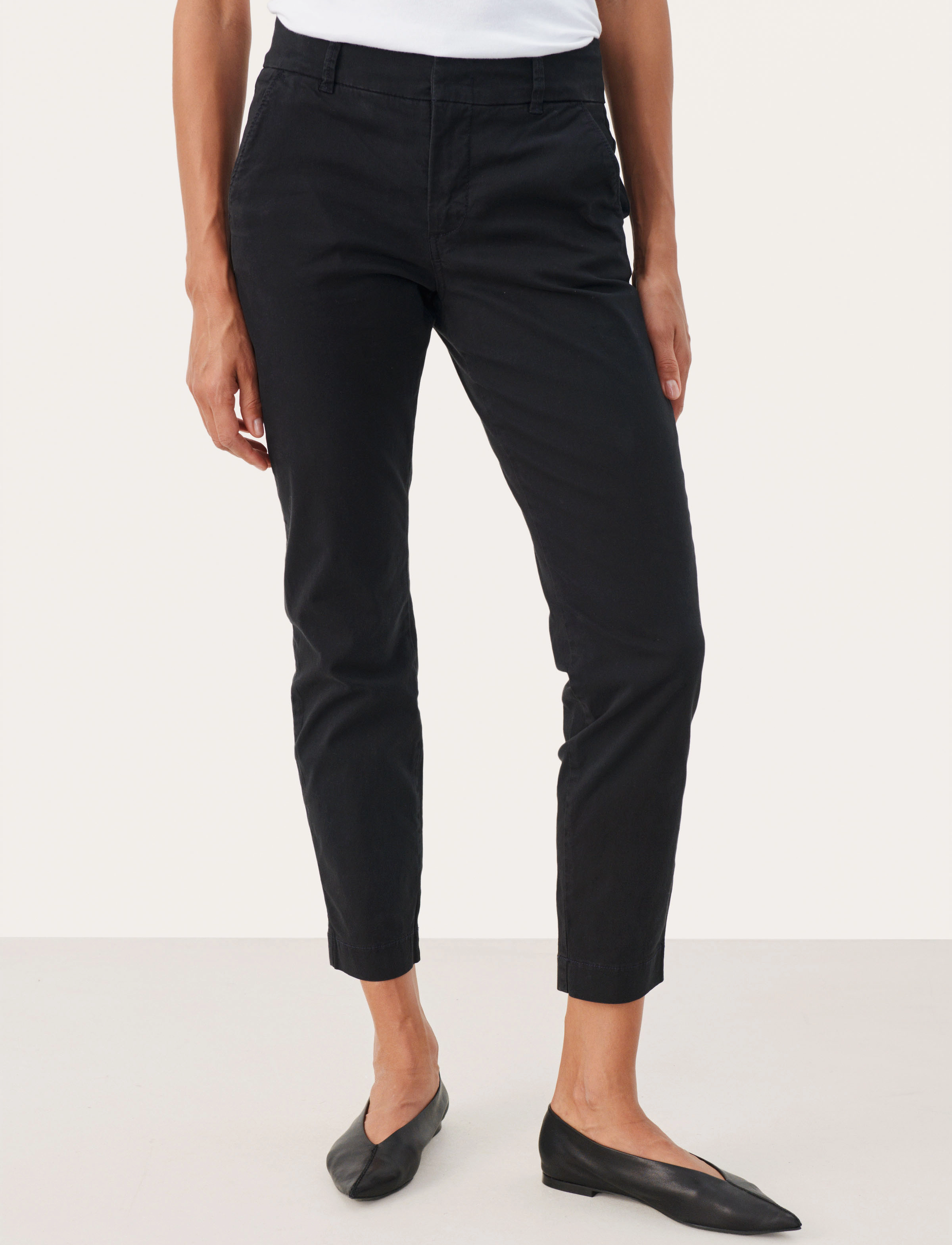 Part Two Soffyspw Fitted Chino Pants, Kvinder, Chinos, Blå, Str: 38