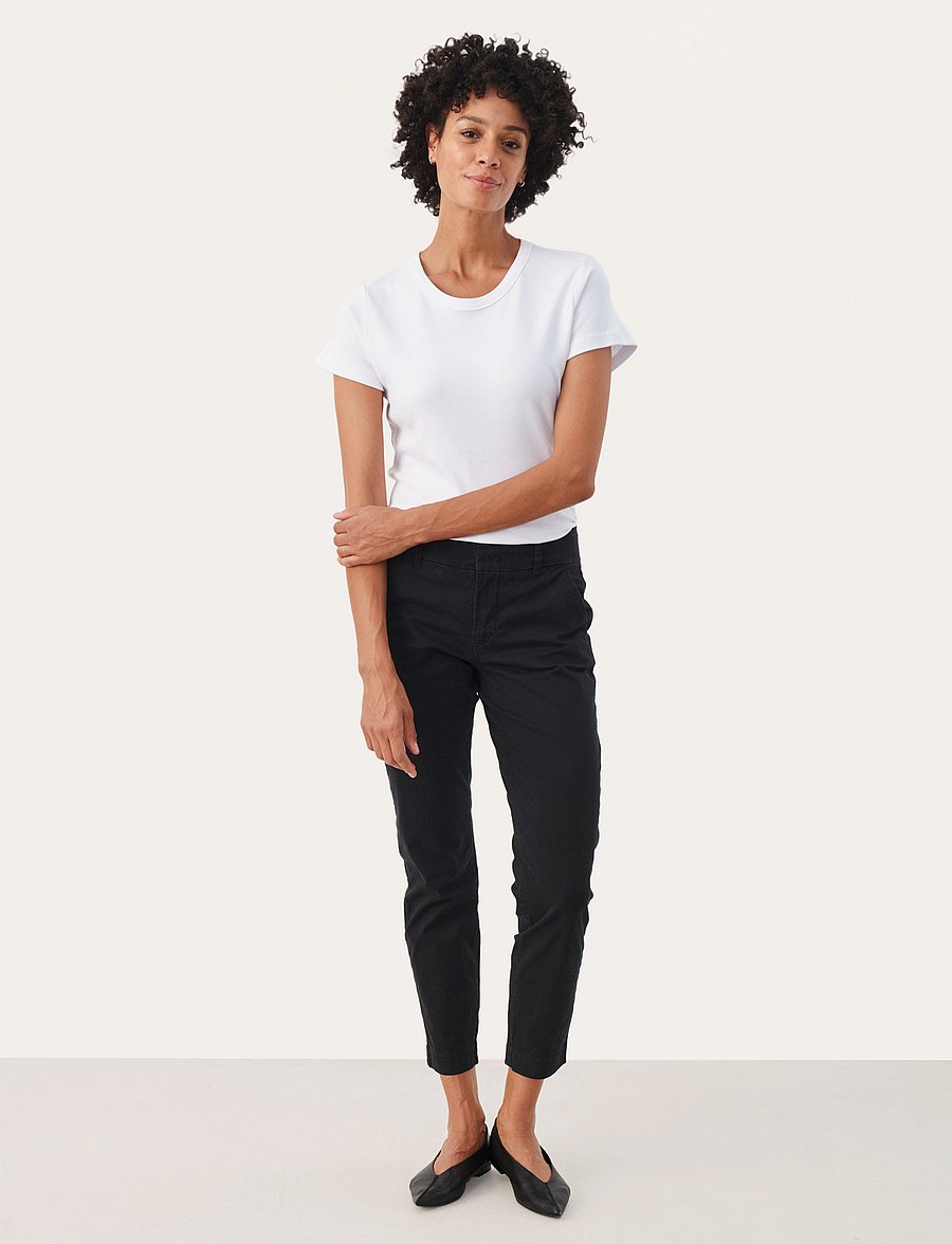 Part Two - SoffysPW Fitted chino pants - slim-fit hosen - blue graphite - 3