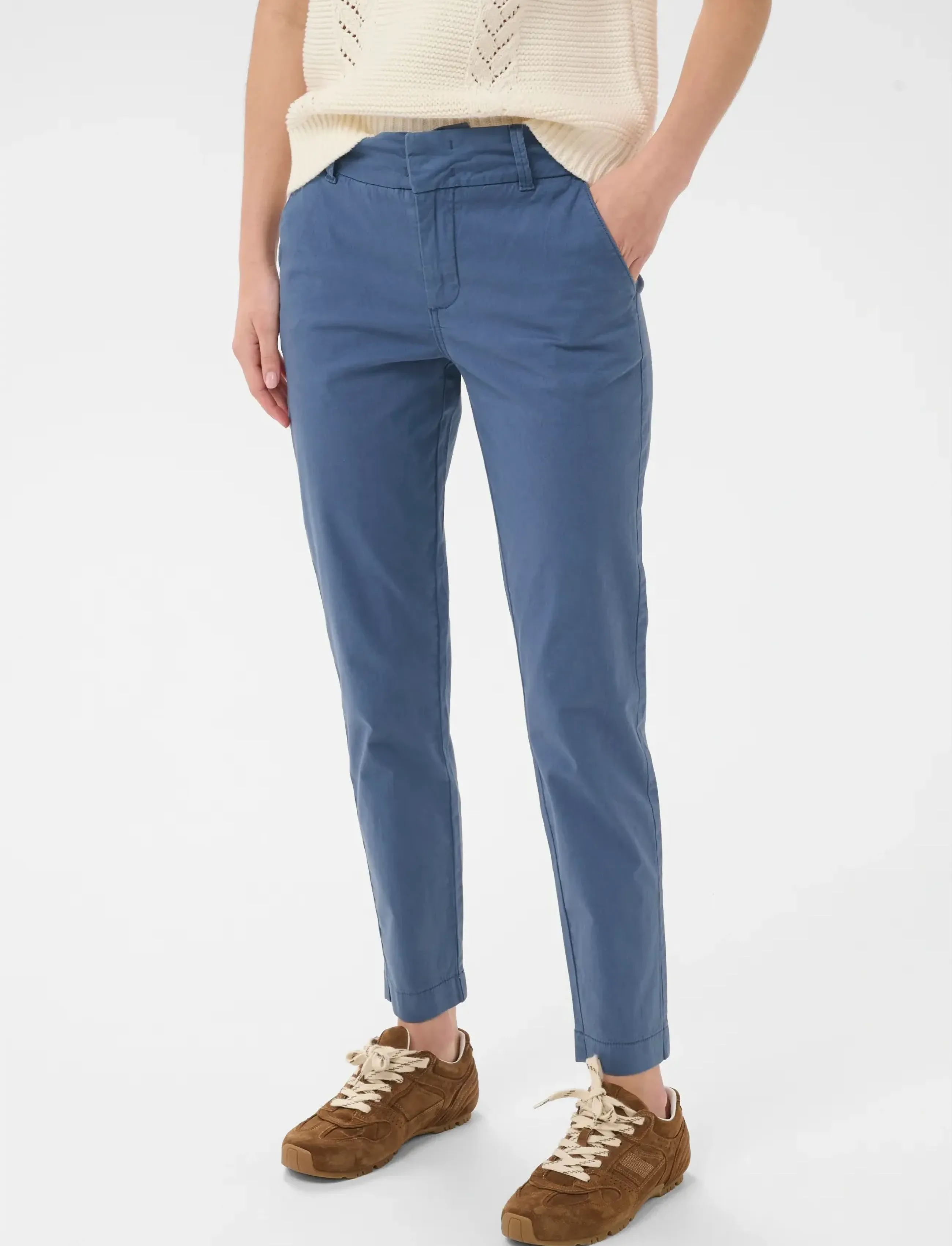 Part Two Soffyspw Fitted Chino Pants, Kvinder, Chinos, Blå, Str: 36
