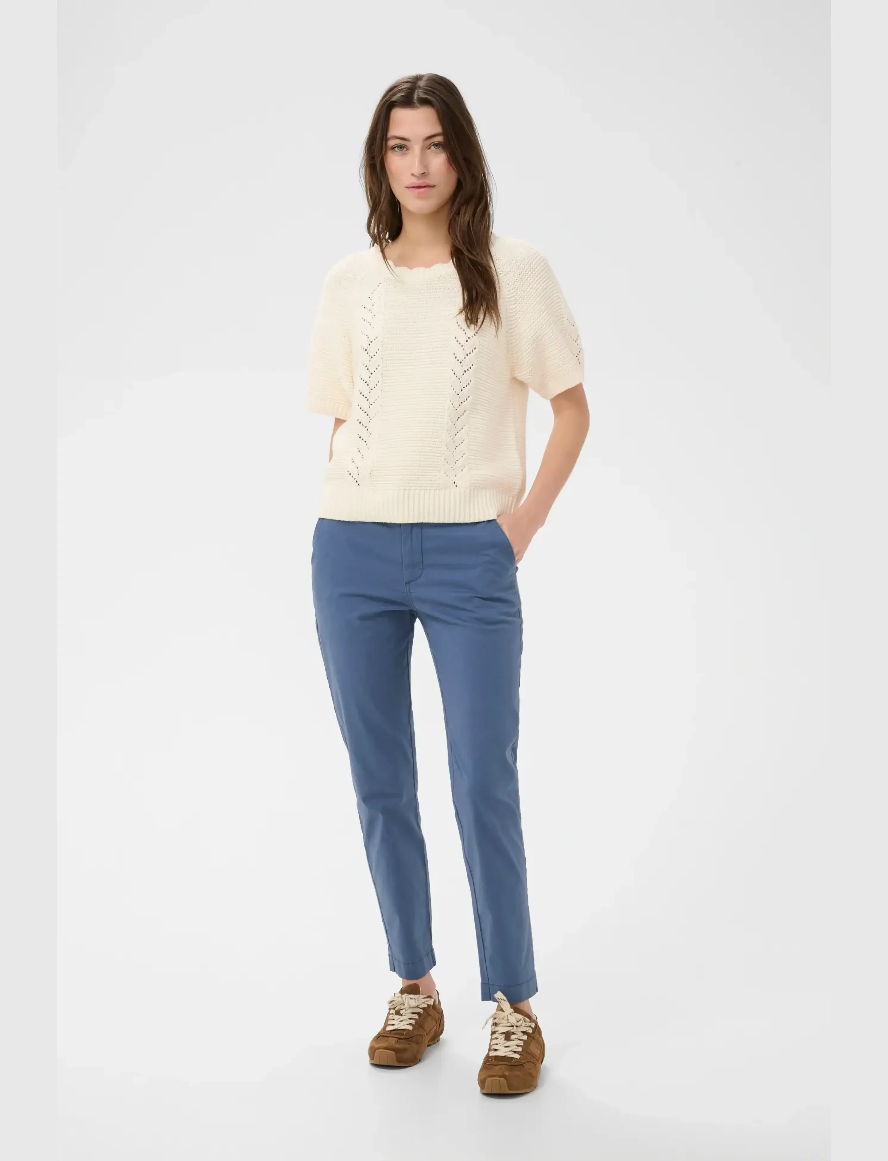 Part Two - SoffysPW Fitted chino pants - kitsalõikelised püksid - blue indigo - 3