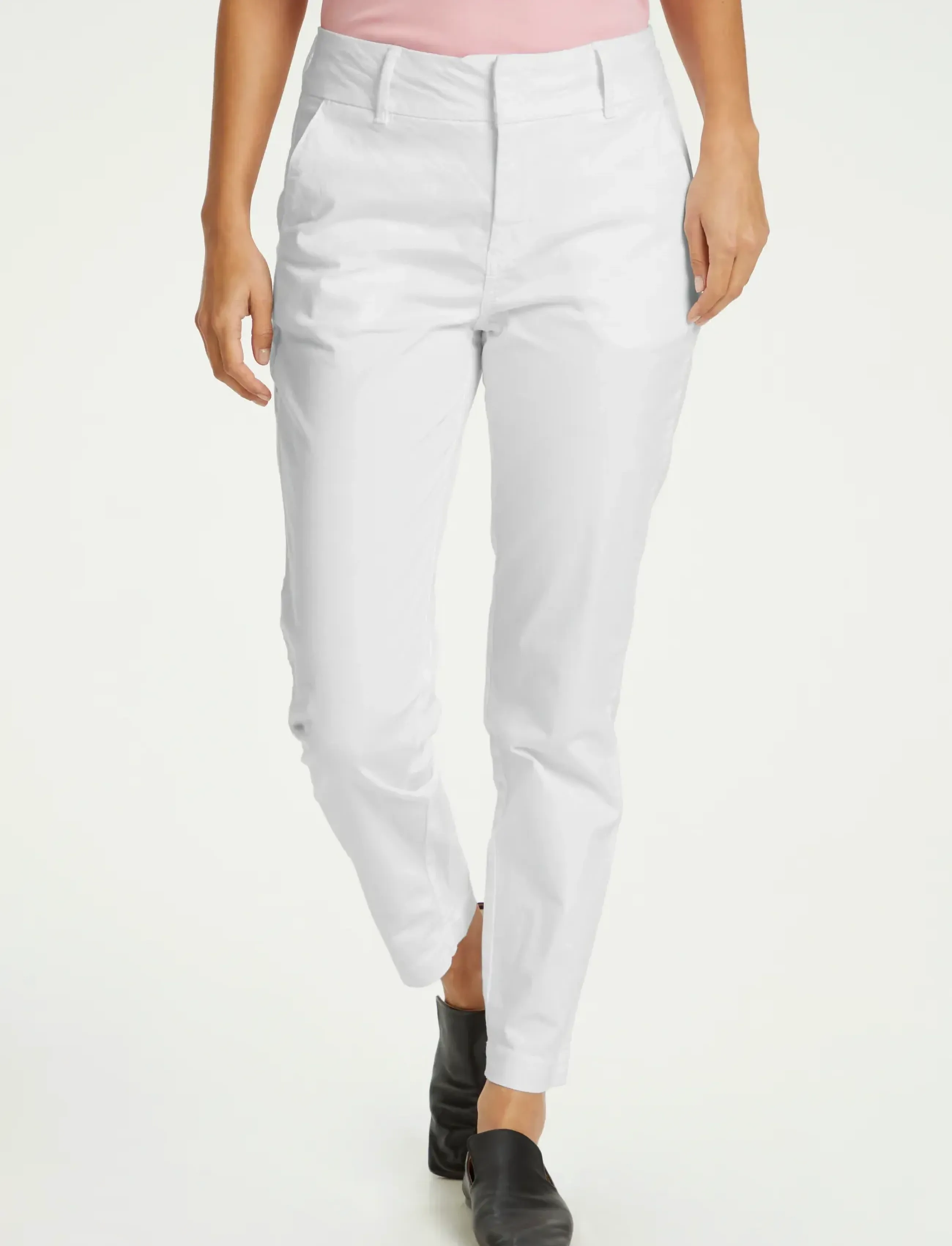 Part Two Soffyspw Fitted Chino Pants, 38, White, Bukser > Lige Ben, Dame