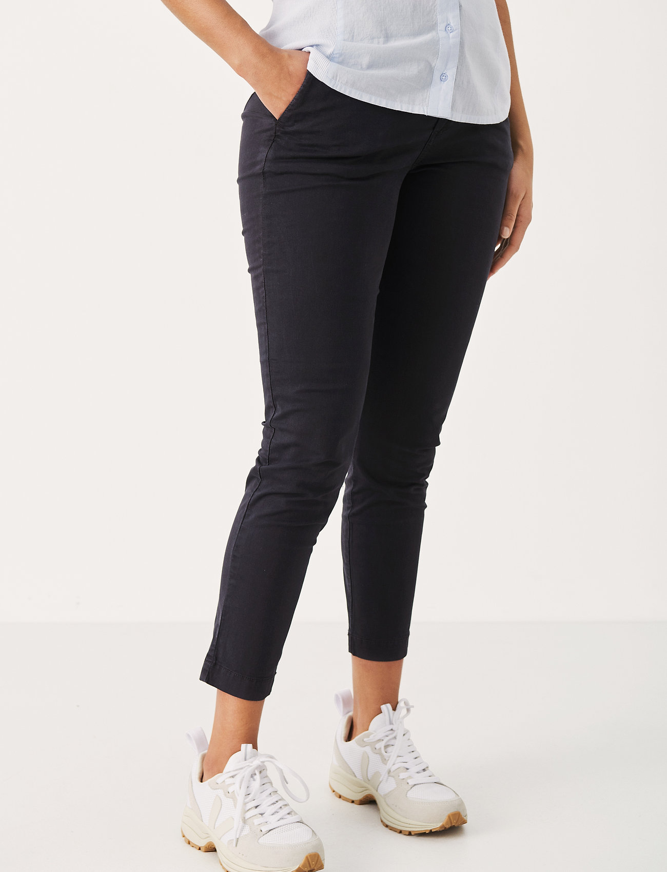 Part Two Soffyspw Fitted Chino Pants, Kvinder, Chinos, Blå, Str: 42