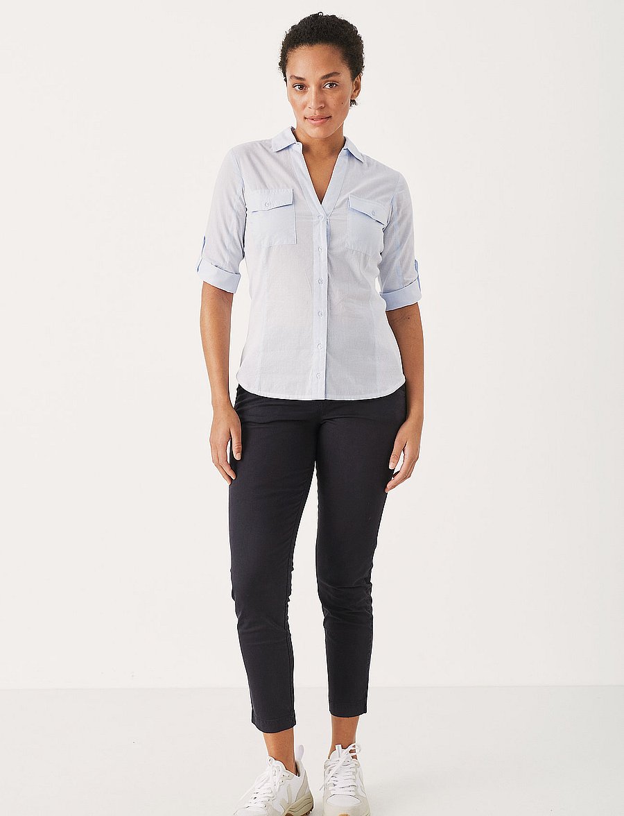 Part Two - SoffysPW Fitted chino pants - slim-fit hosen - dark navy - 3