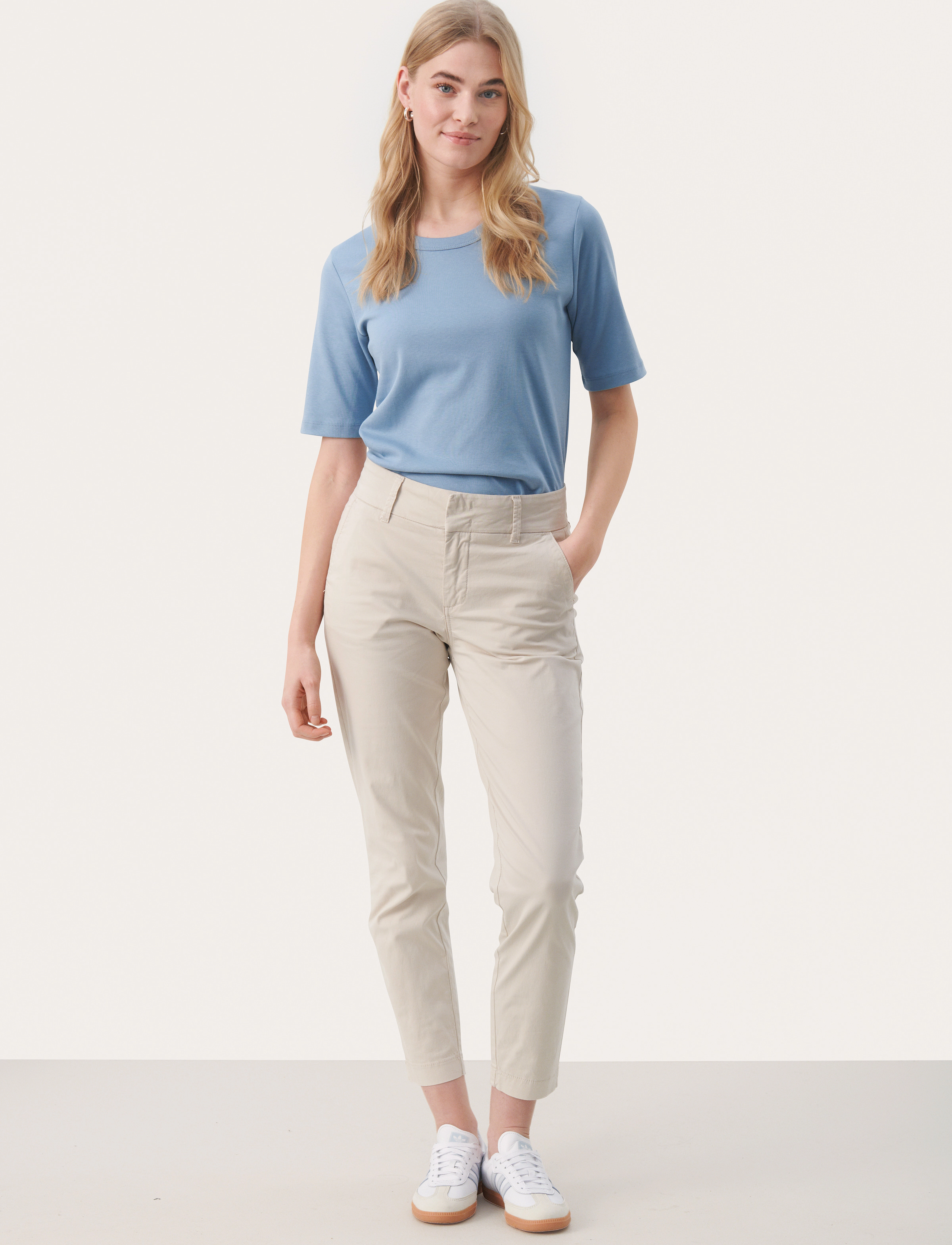 Part Two - SoffysPW Fitted chino pants - kitsalõikelised püksid - french oak - 3
