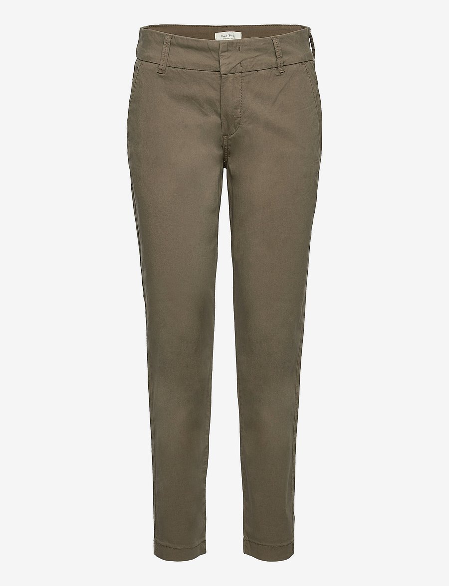 Part Two - SoffysPW Fitted chino pants - slim-fit hosen - kalamata - 1