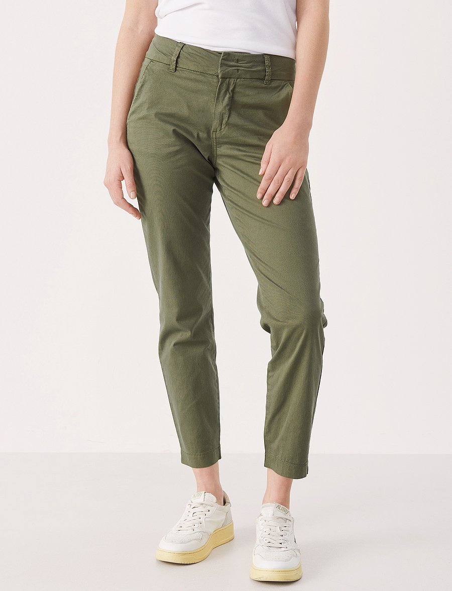 Part Two - SoffysPW Fitted chino pants - slim-fit hosen - kalamata - 0