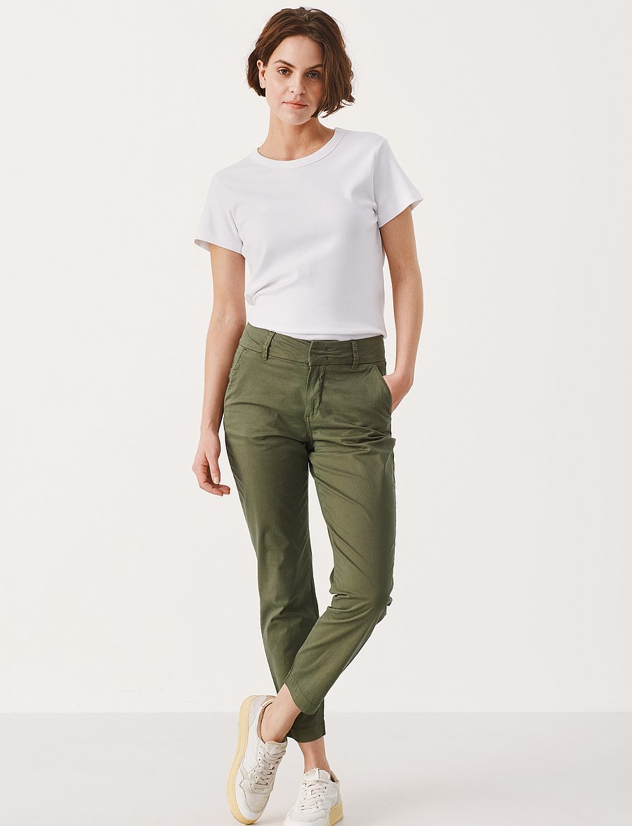 Part Two - SoffysPW Fitted chino pants - slim-fit hosen - kalamata - 3