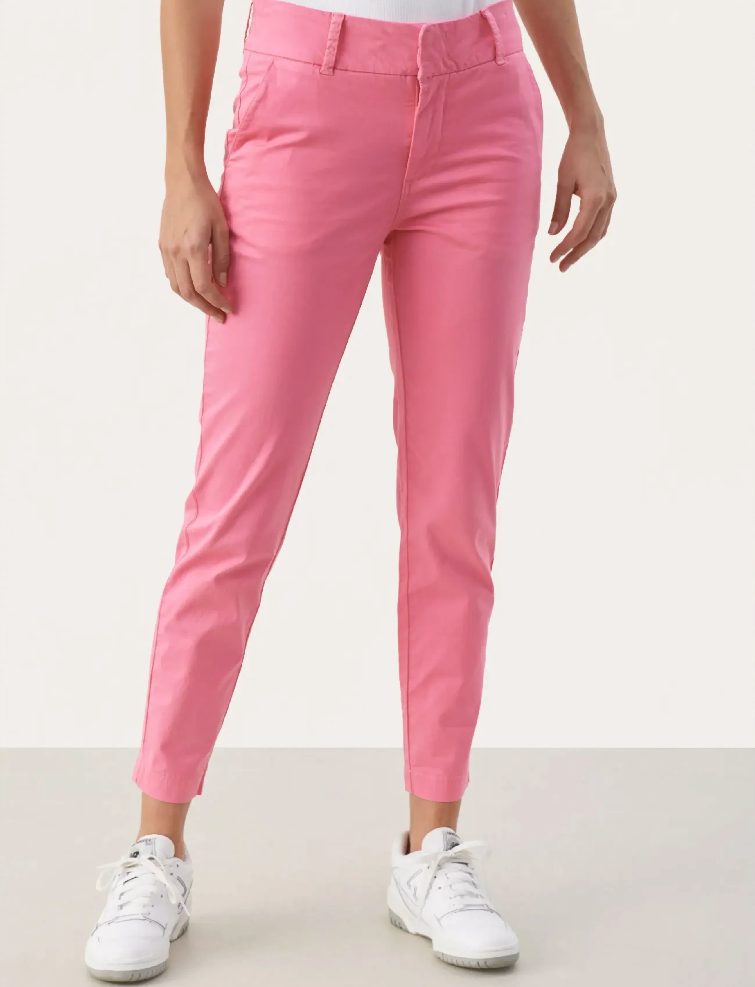 Part Two Soffyspw Fitted Chino Pants, 36, Pink, Bukser > Lige Ben, Dame