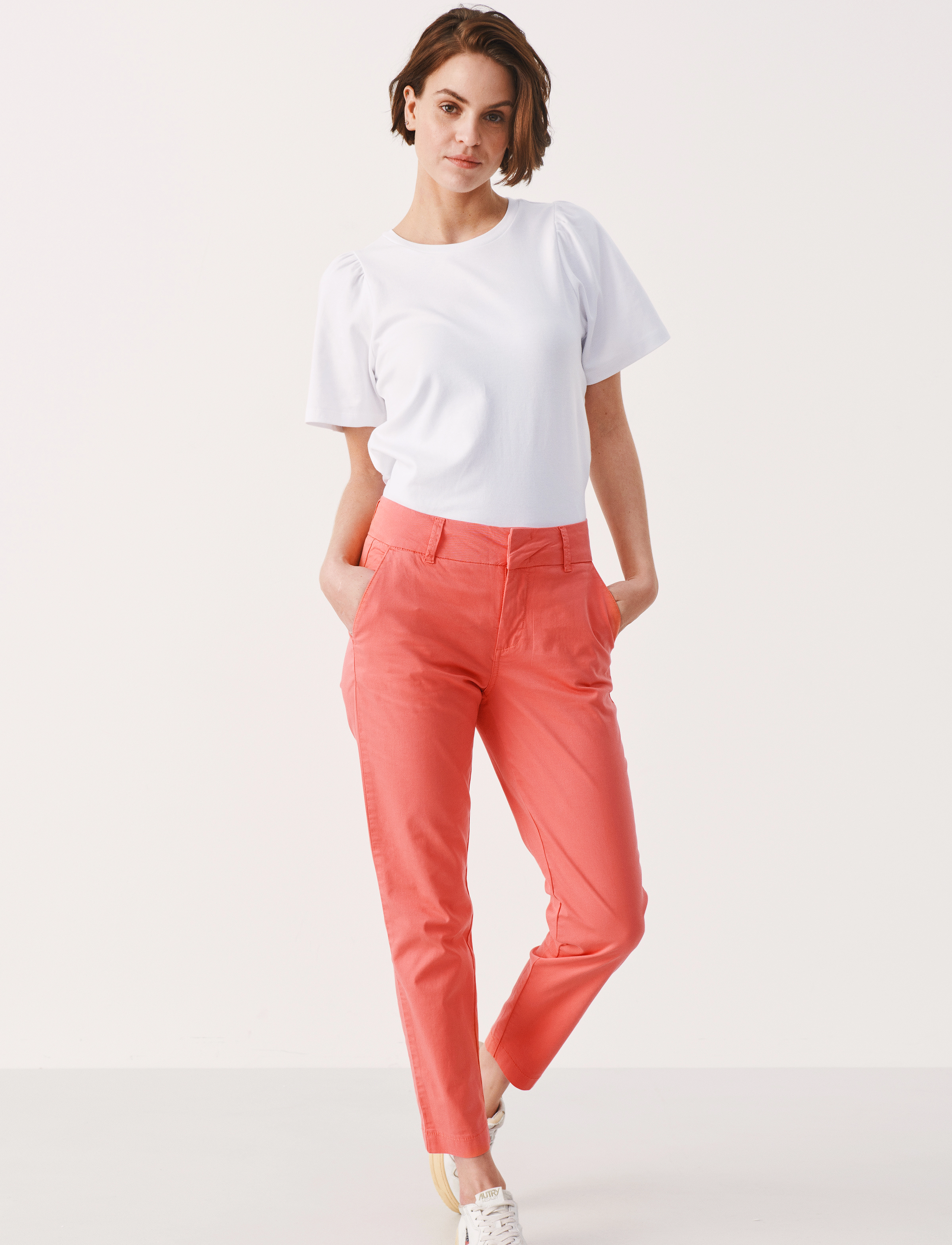 Part Two - SoffysPW Fitted chino pants - slim fit bukser - porcelain rose - 3