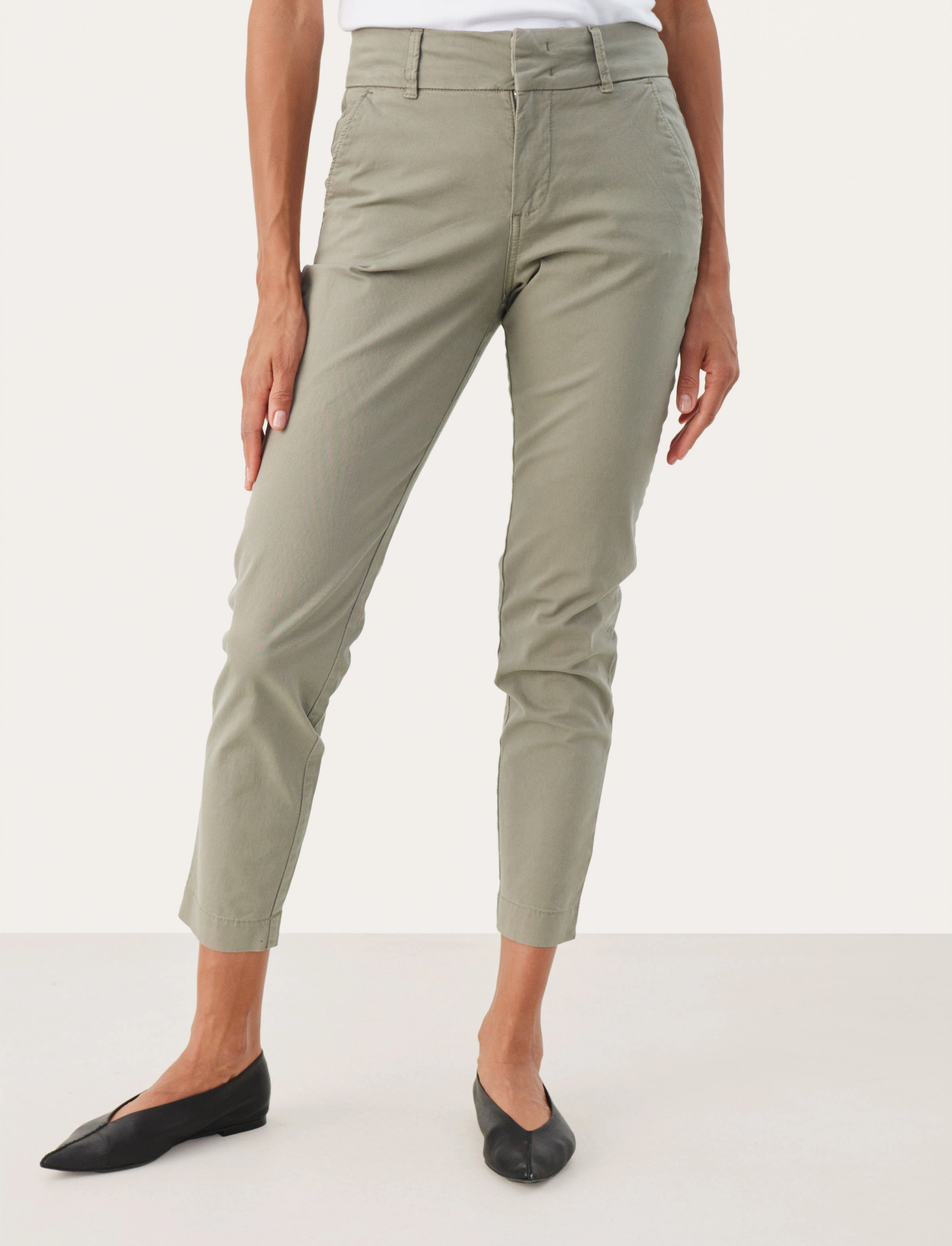 Part Two Soffyspw Fitted Chino Pants, Kvinder, Chinos, Beige, Str: 36