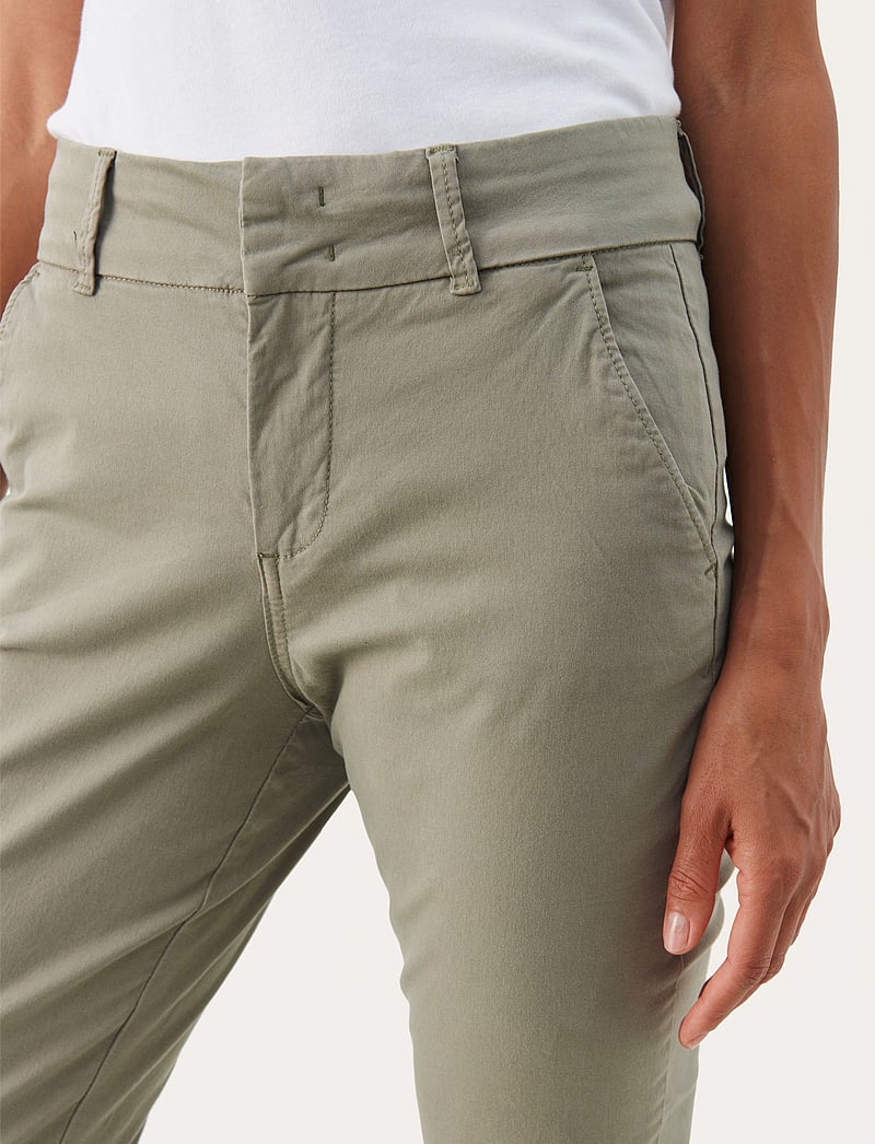 Part Two - SoffysPW Pants - slim fit-byxor - vetiver - 5