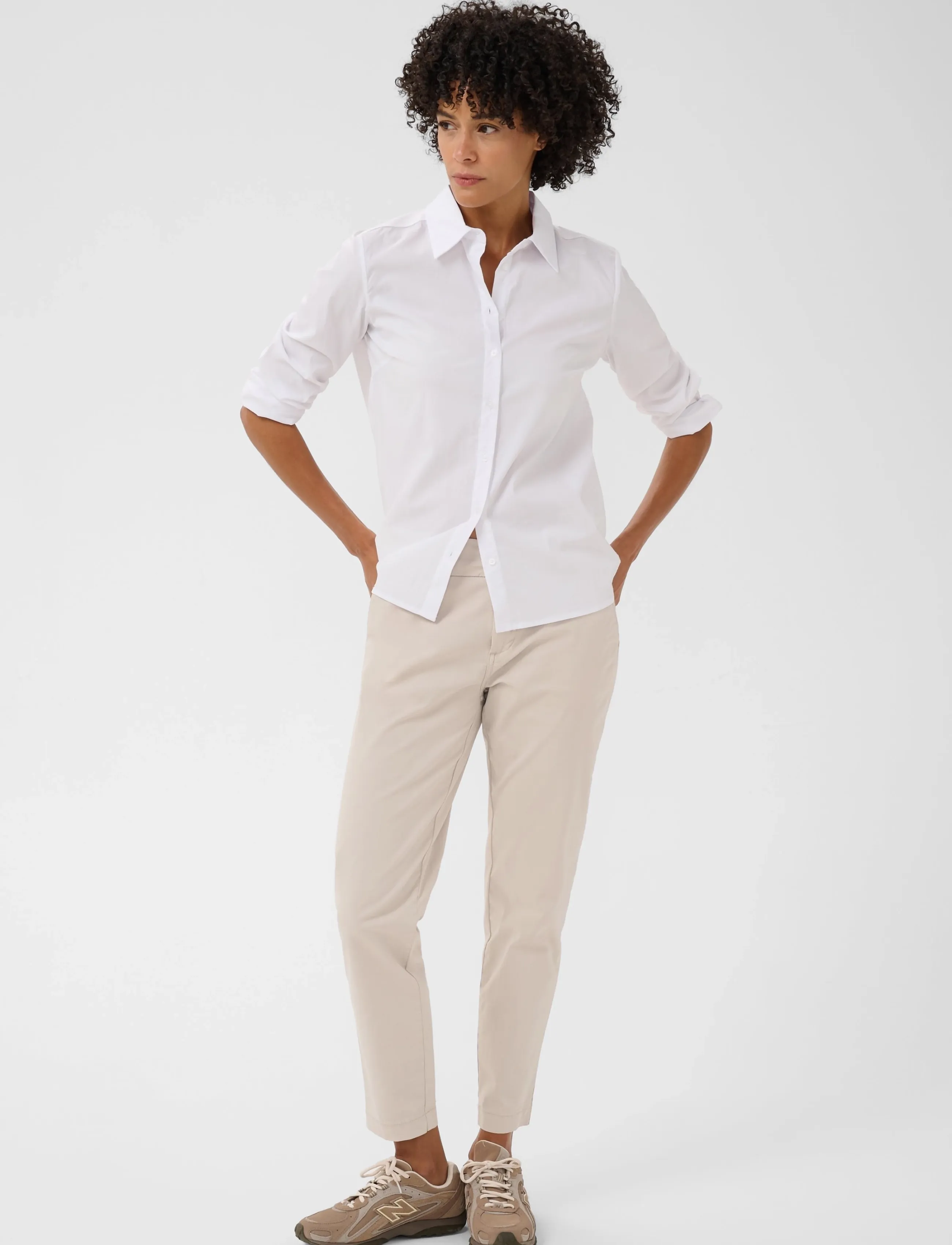 Part Two Soffyspw Fitted Chino Pants, Kvinder, Chinos, Beige, Str: 34