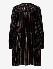 Part Two - FrydPW DR - midi dresses - stripe burnout, black - 1